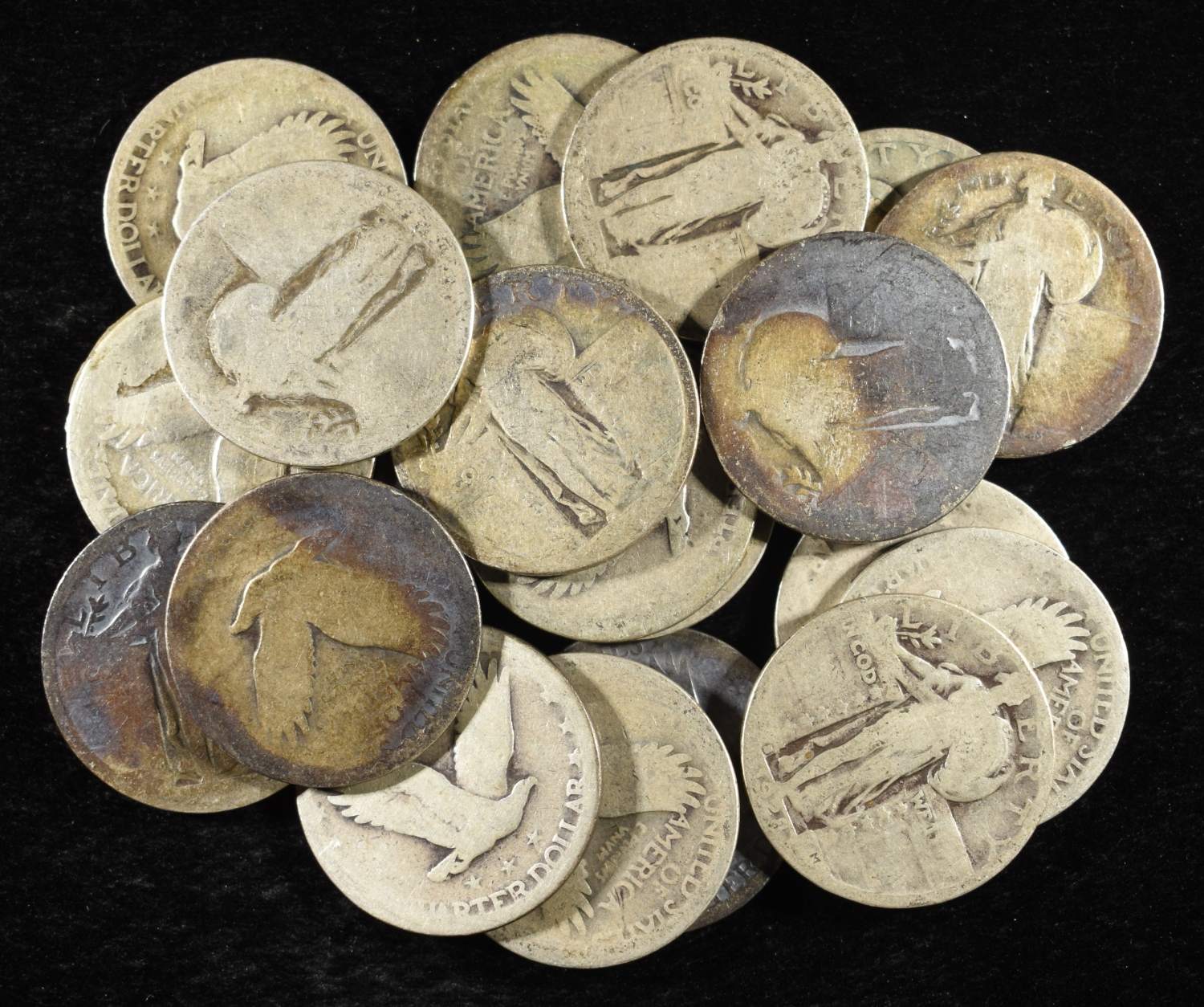 (20) STANDING LIBERTY QUARTERS