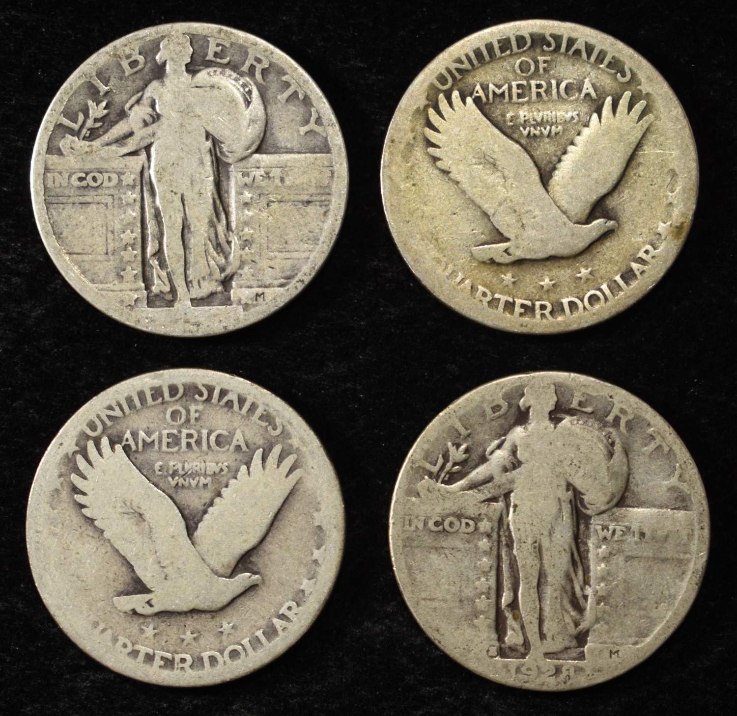 (20) STANDING LIBERTY QUARTERS