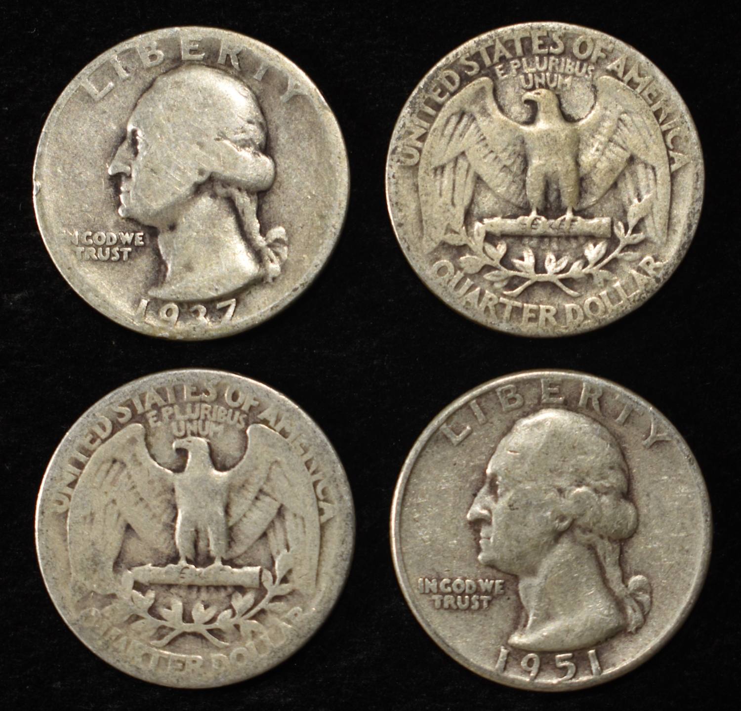 (20) WASHINGTON QUARTERS 90% SILVER