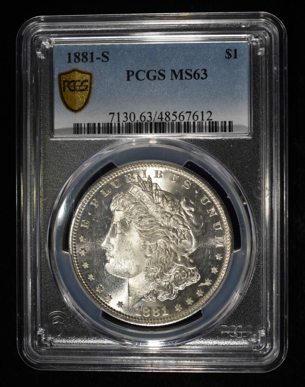 1881-S MORGAN DOLLAR PCGS MS-63