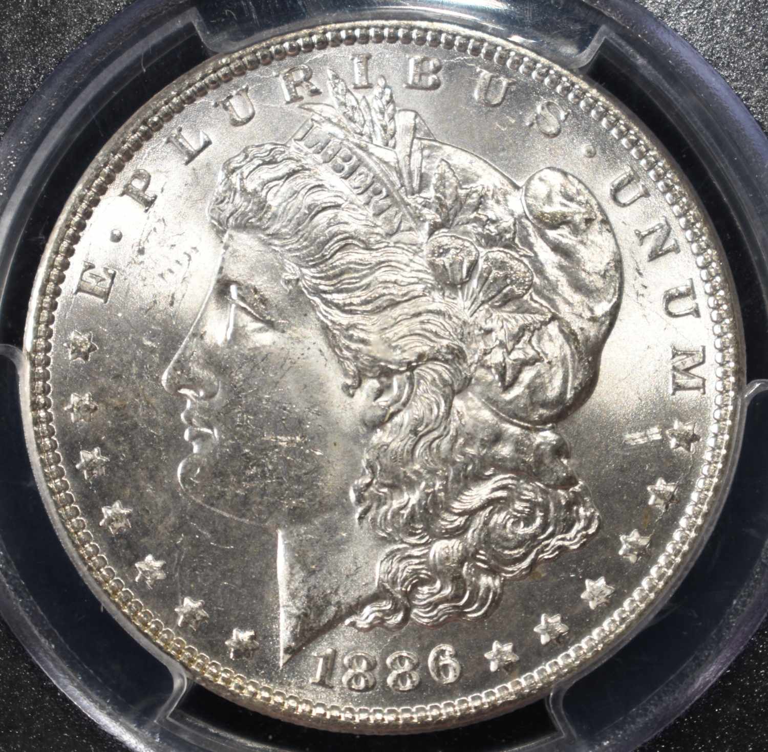 1886 MORGAN DOLLAR PCGS MS-63