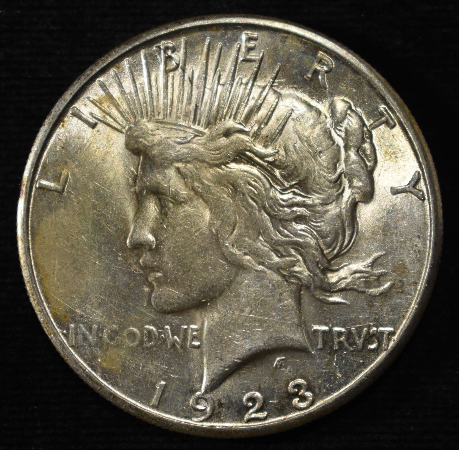 1923-S PEACE DOLLAR AU/BU