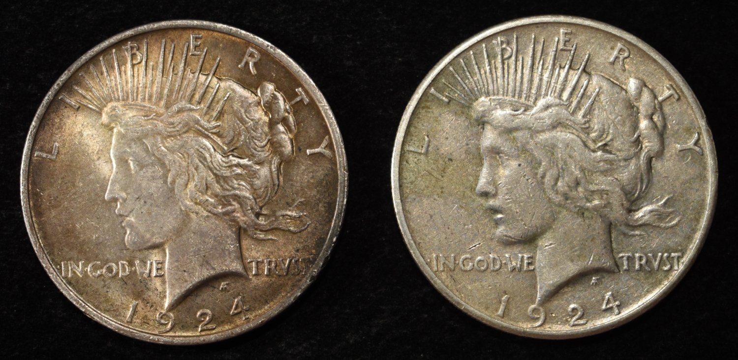 1924-P&S PEACE DOLLARS