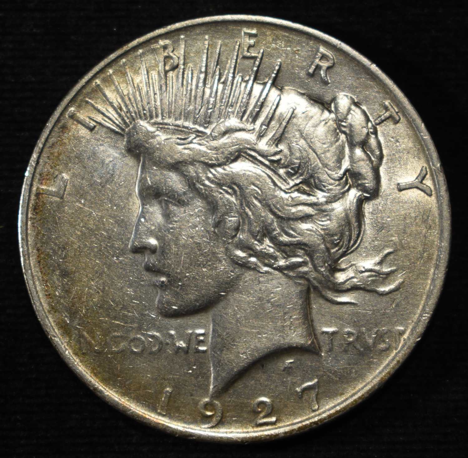 1927-D PEACE DOLLAR AU
