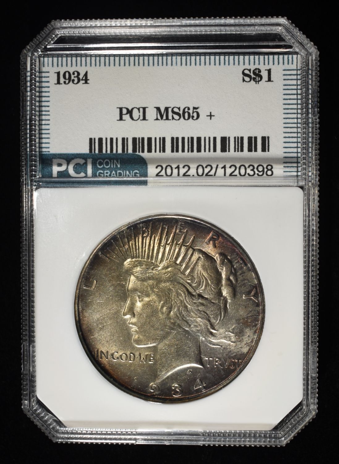 1934 PEACE DOLLAR PCI GEM BU