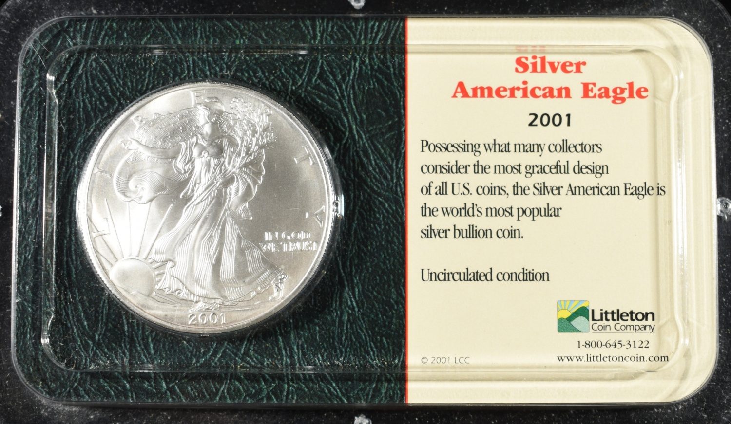 2001 AMERICAN SILVER EAGLE