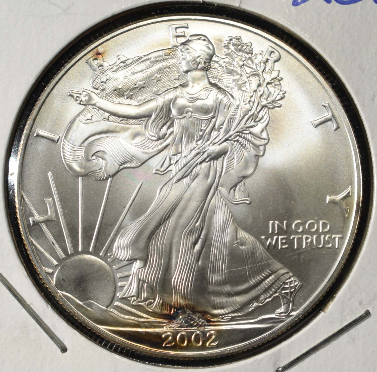 2002 AMERICAN SILVER EAGLE
