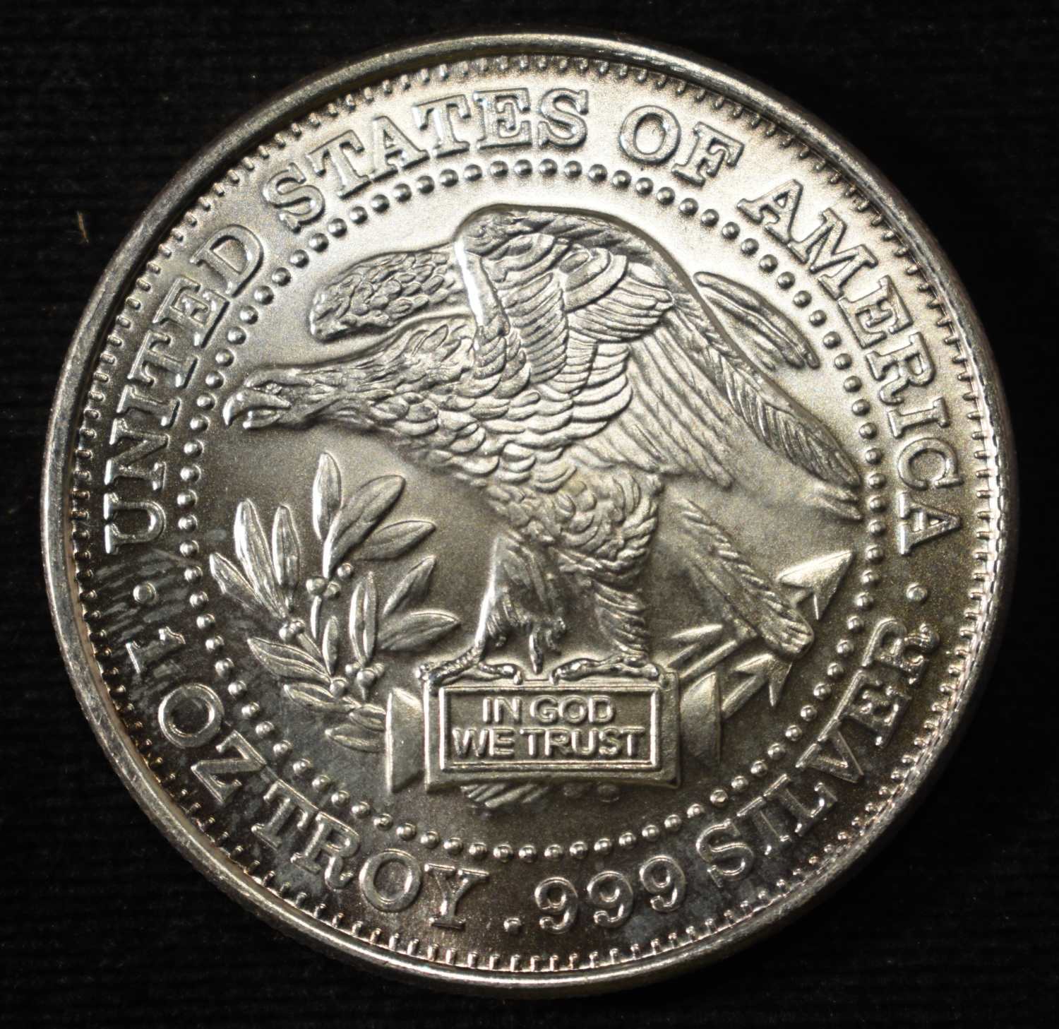 SILVER TRADE UNIT 1 OZ .999 SILVER ROUND