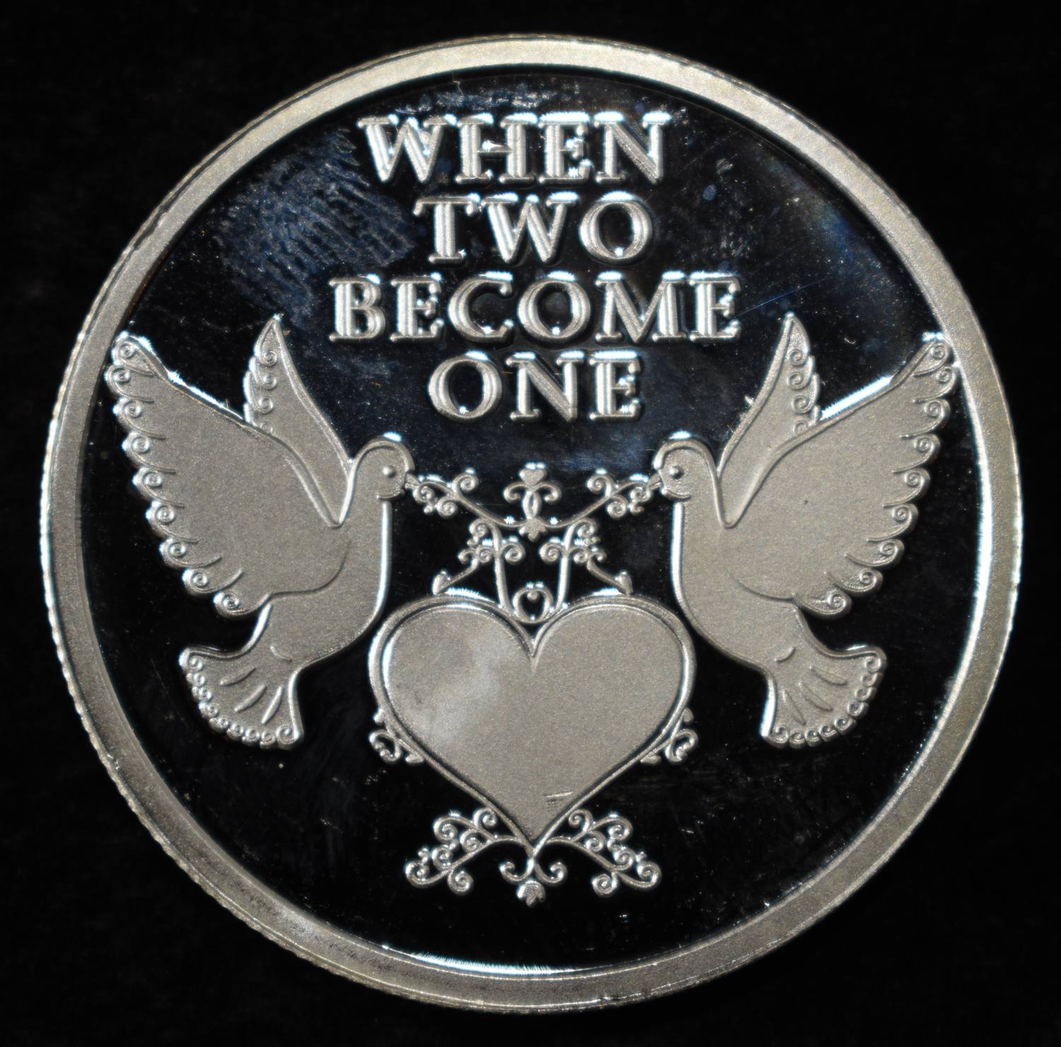 WEDDING 1 OZ .999 SILVER ROUND
