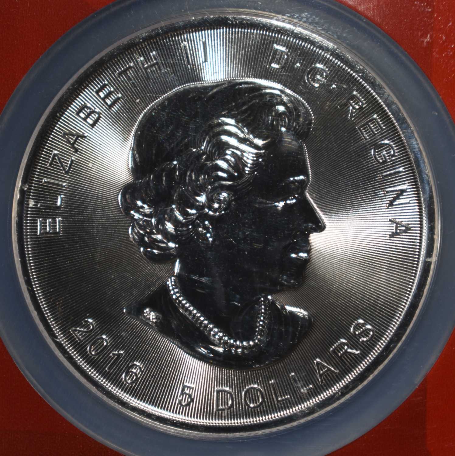 2016 1 OZ SILVER CANADA SUPERMAN NGC MS-69
