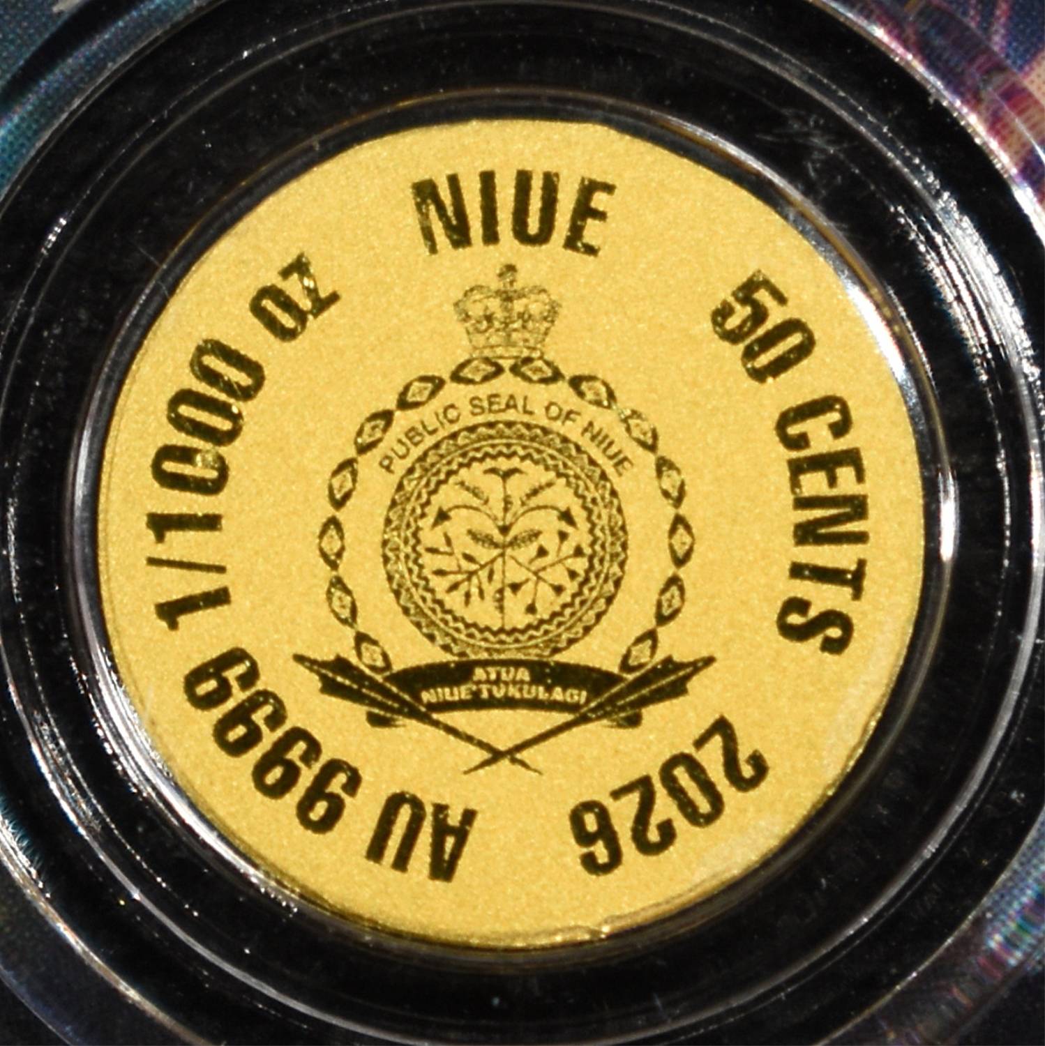 (5) 2026 NIUE 50C 1/1000TH .9999 GOLD