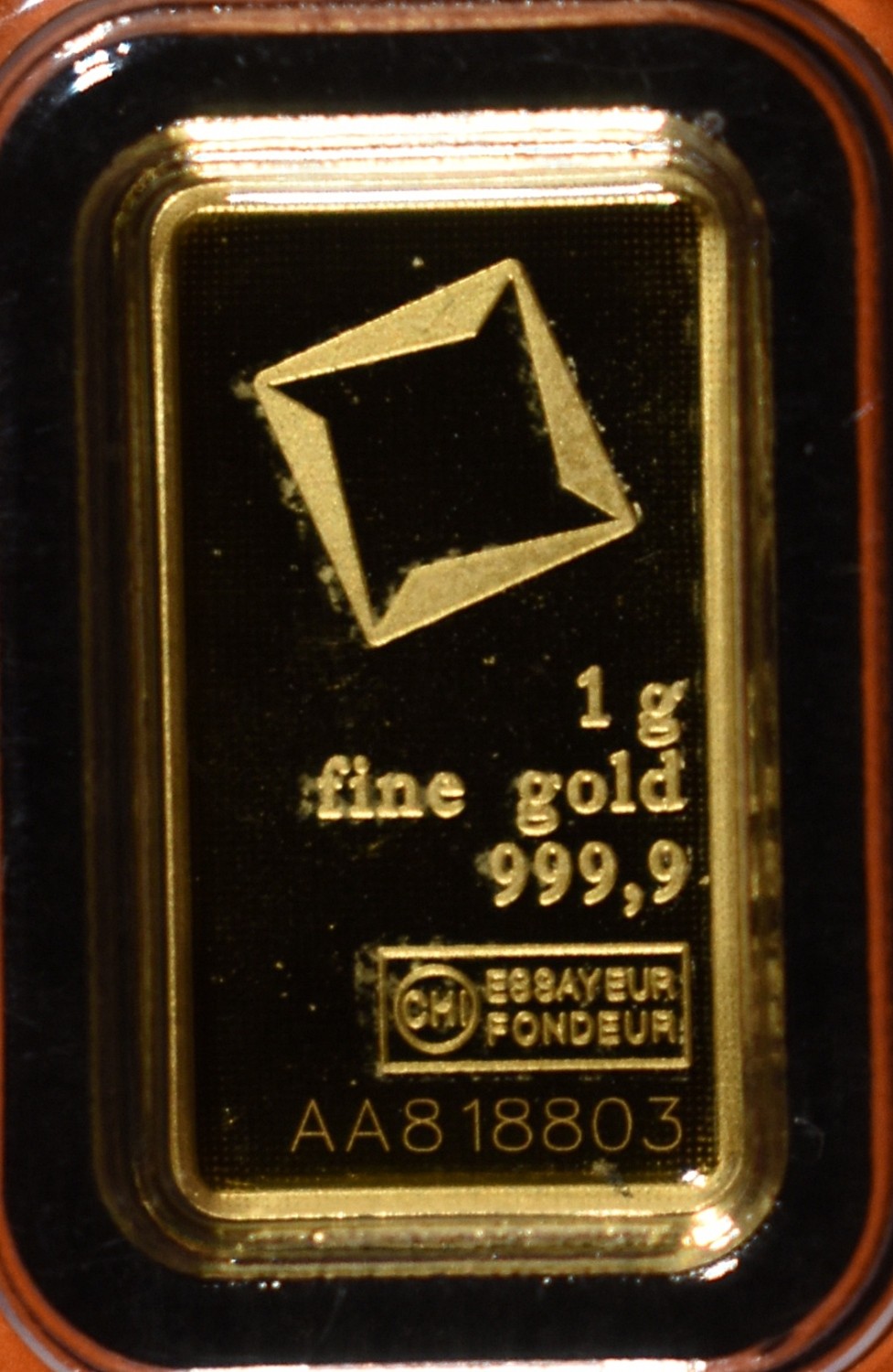 VALCAMBI SUISSE 1G .9999 GOLD BAR