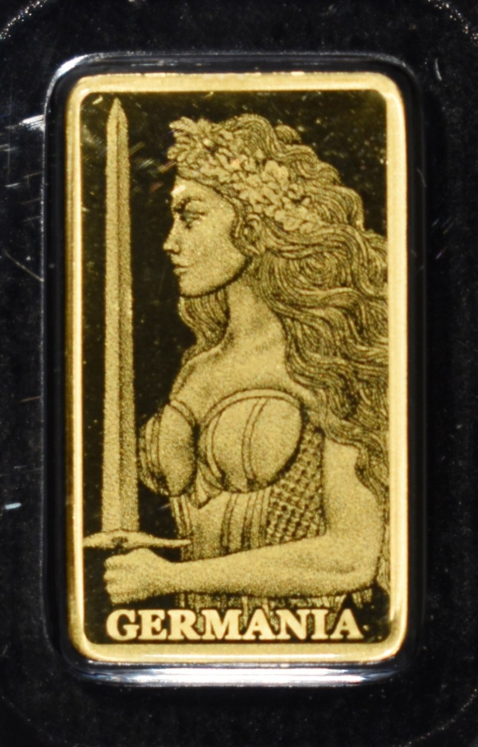 (2) GERMANIA MINT 1/200TH .9999 GOLD BARS PROOF