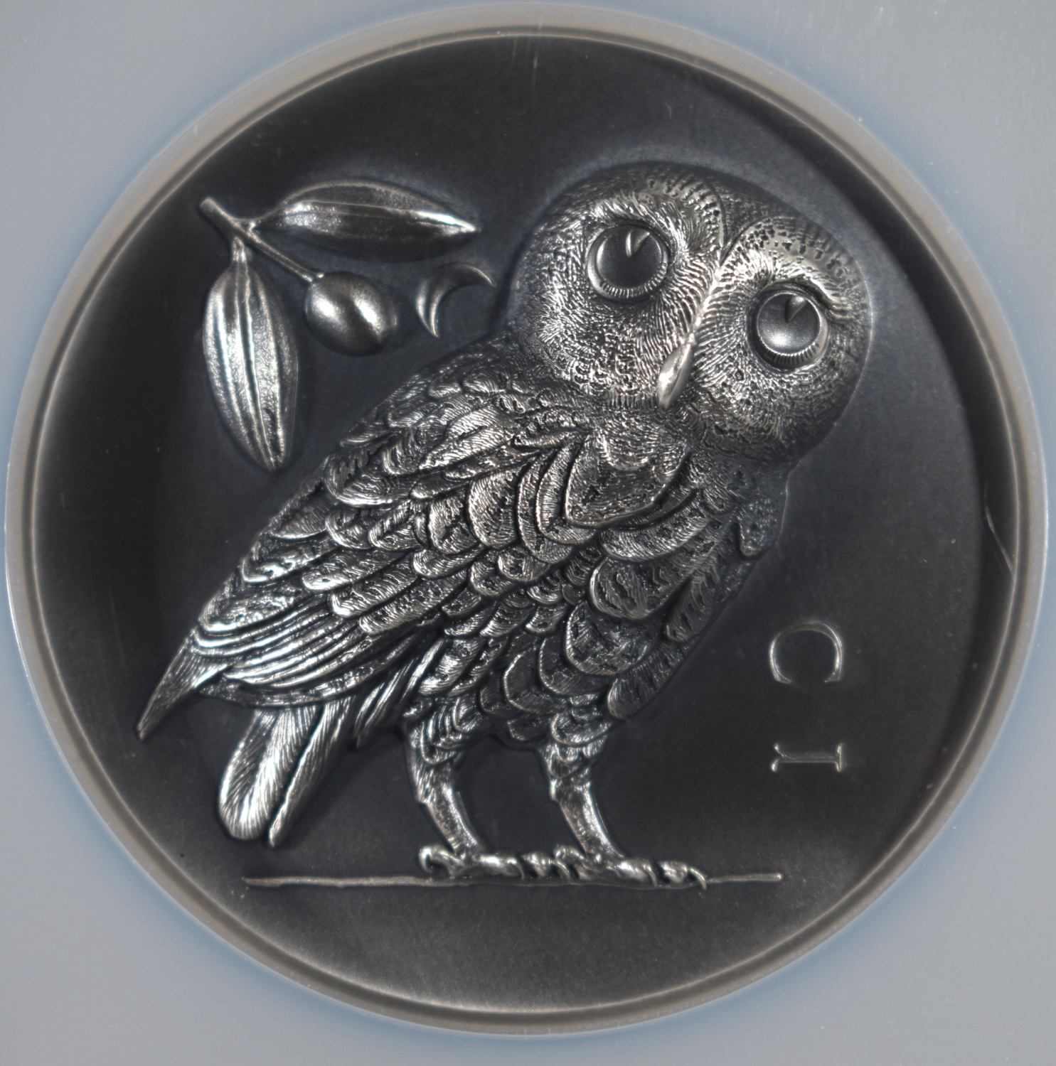 2021 COOK IS. 5 OZ SILVER ATHENA'S OWL NGC MS70