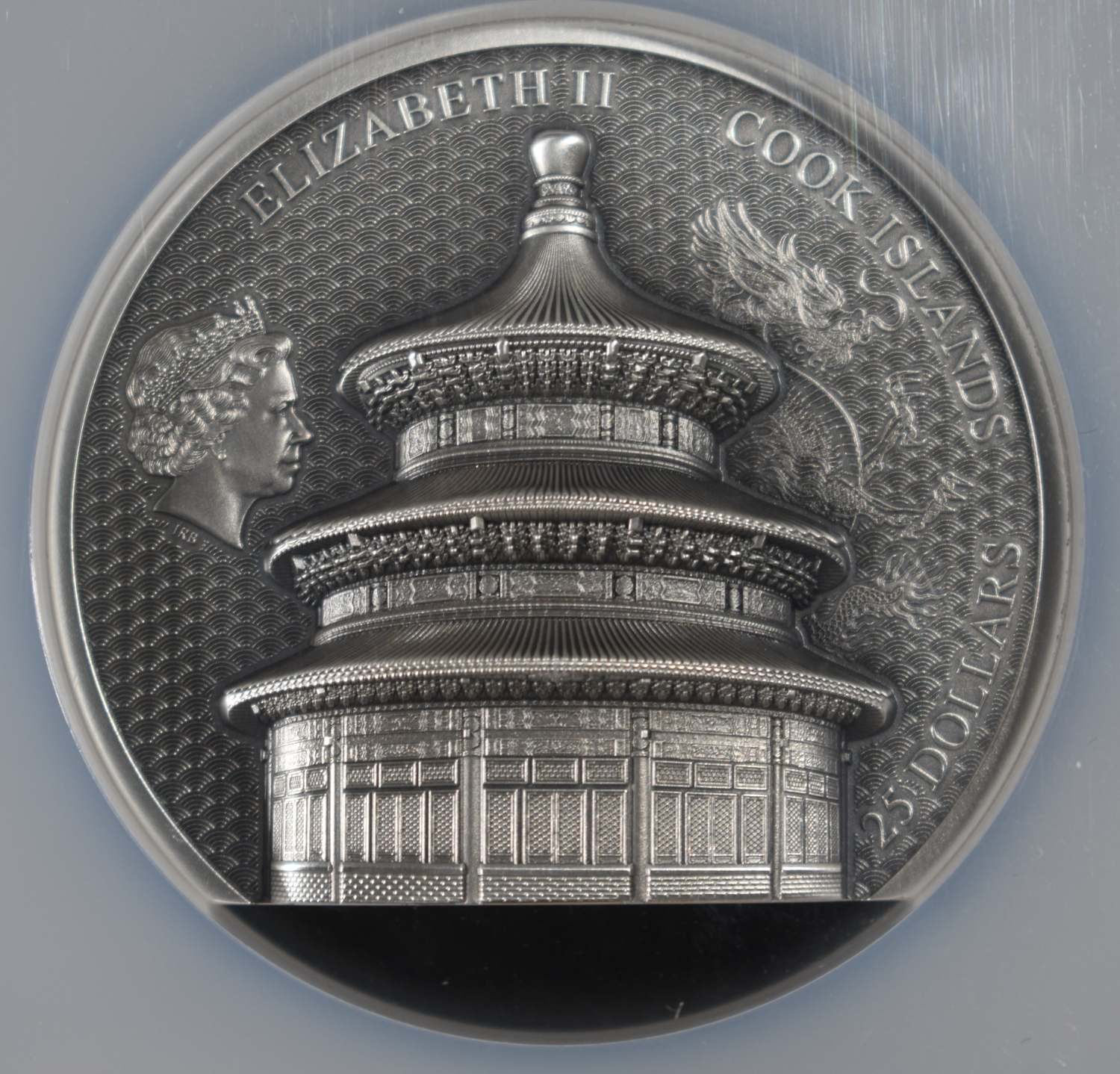 2023 COOK IS. 5 OZ SILVER BEIJING TEMPLE NGC MS70