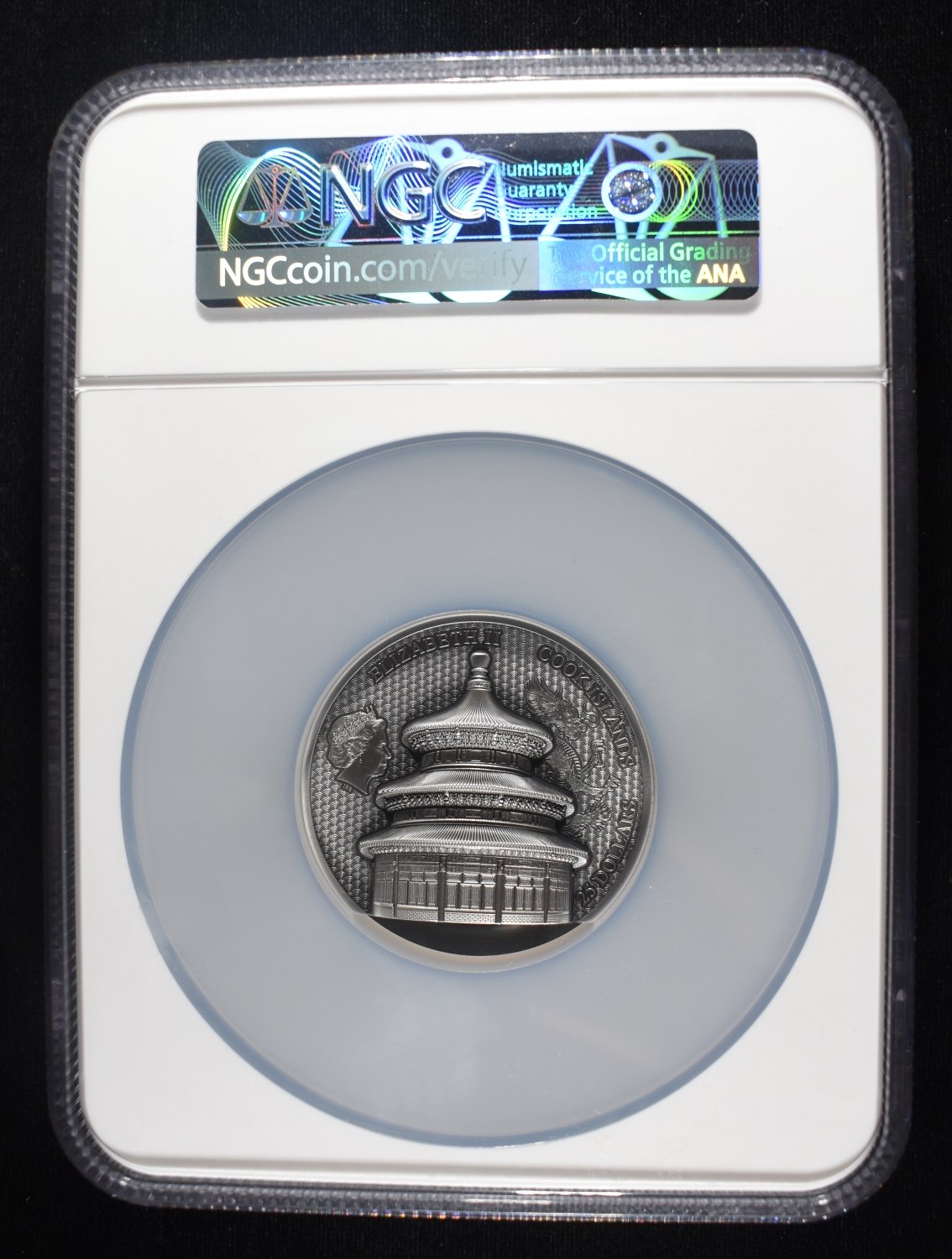2023 COOK IS. 5 OZ SILVER BEIJING TEMPLE NGC MS70