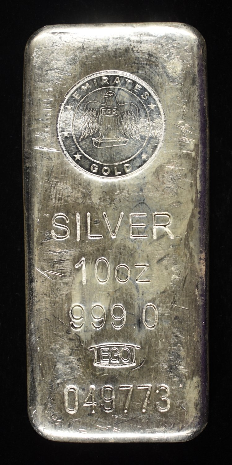 EGO 10 OZ .999 SILVER BAR