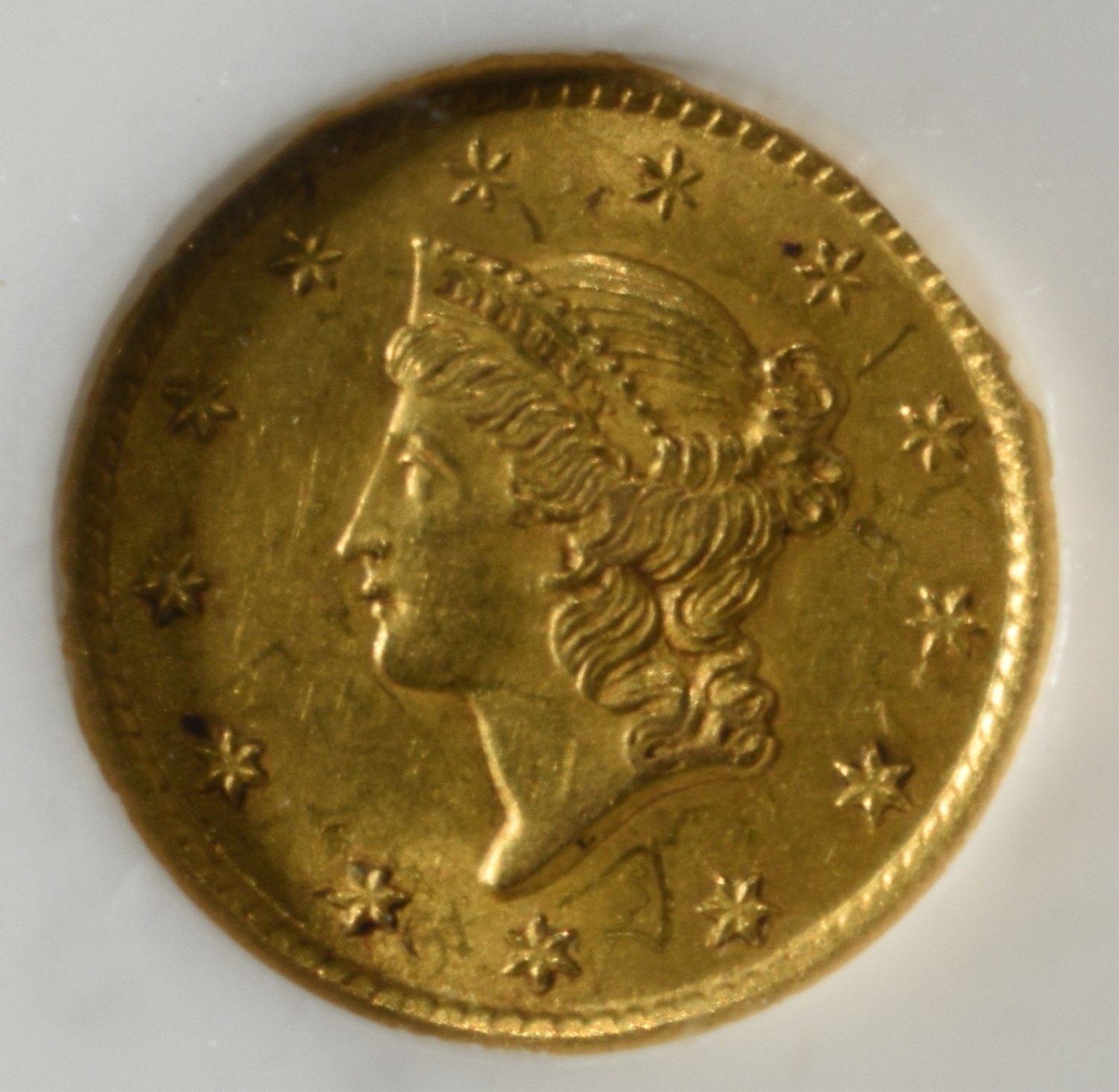 1853-O $1 GOLD T1 PCI CH/GEM BU