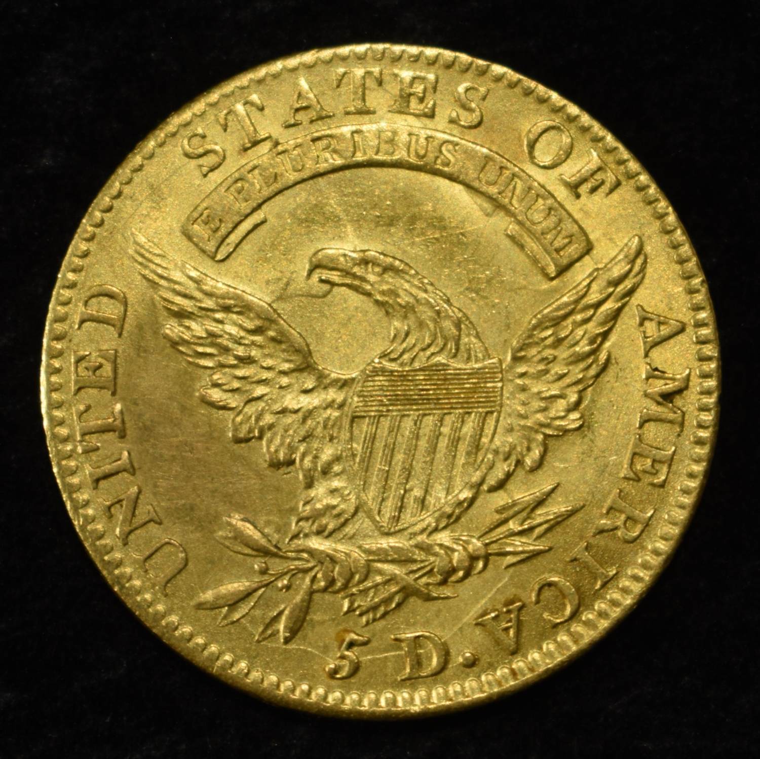 1811 $5 CAPPED BUST GOLD CH BU