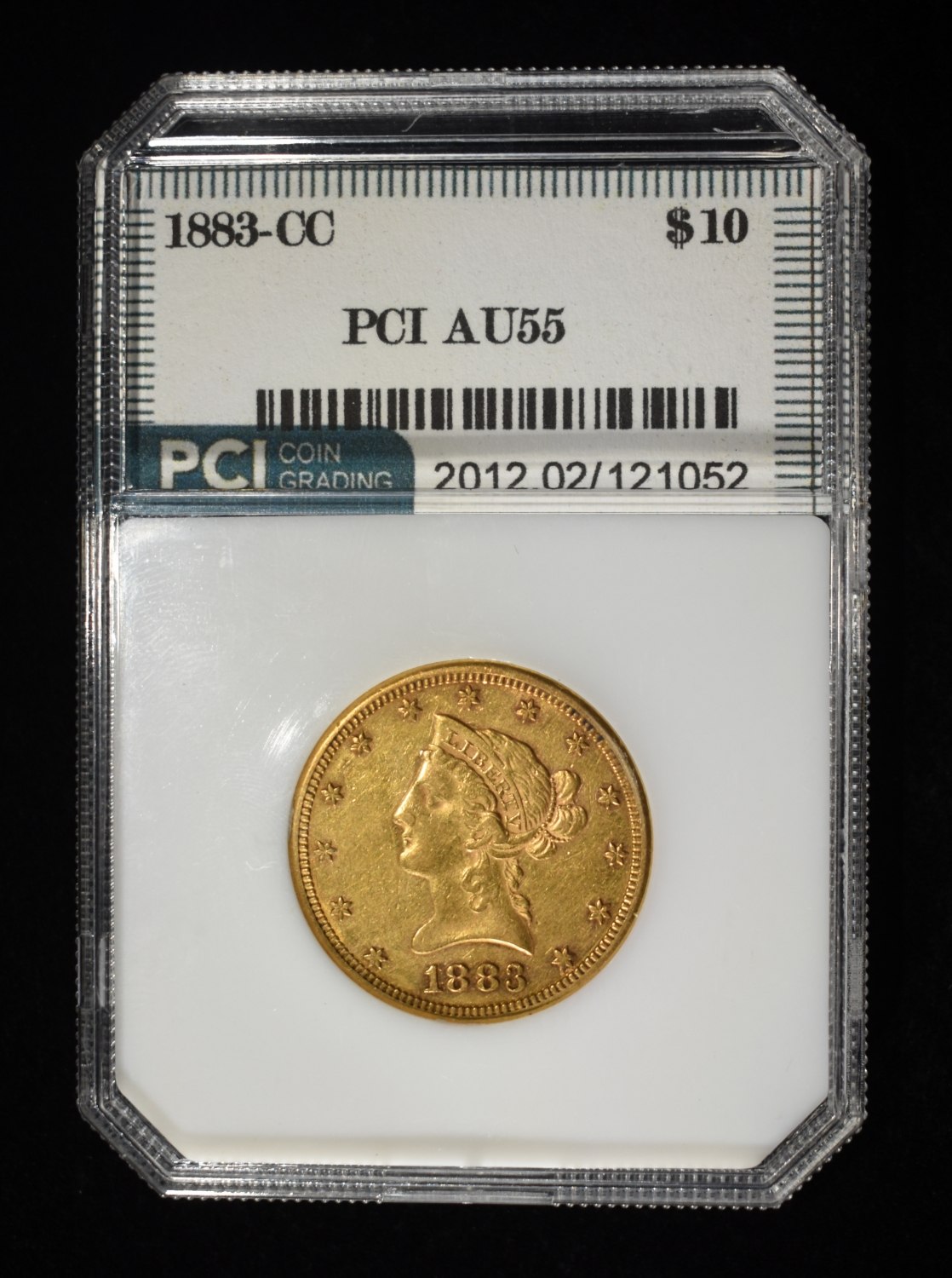 1883-CC $10 LIBERTY GOLD PCI AU/BU