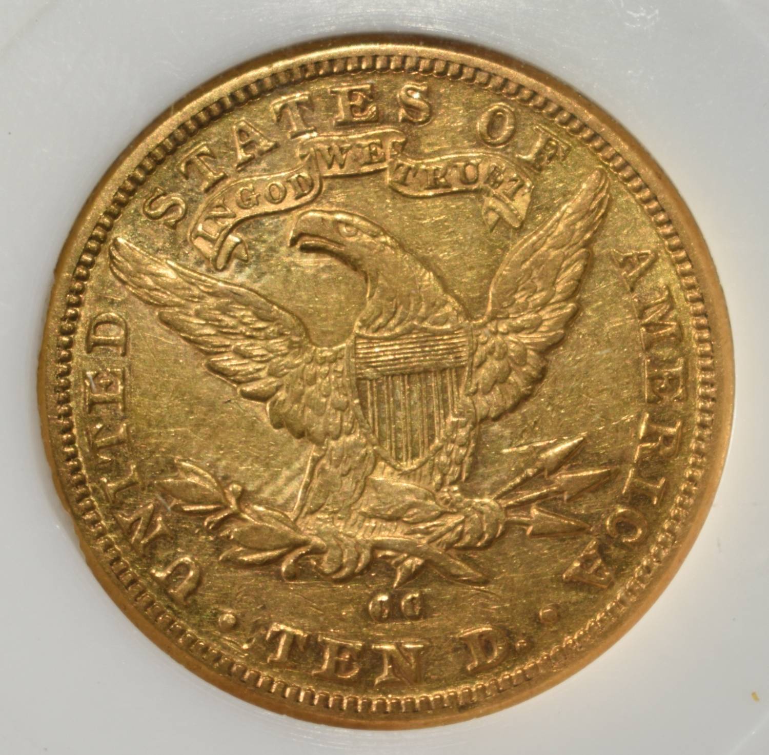 1883-CC $10 LIBERTY GOLD PCI AU/BU