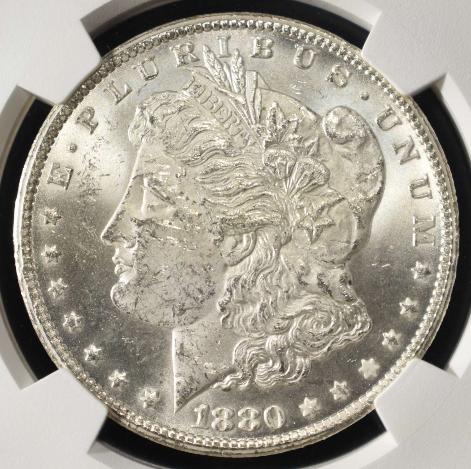 1880/79-CC MORGAN DOLLAR NGC MS-62 VAM-4 REV 78