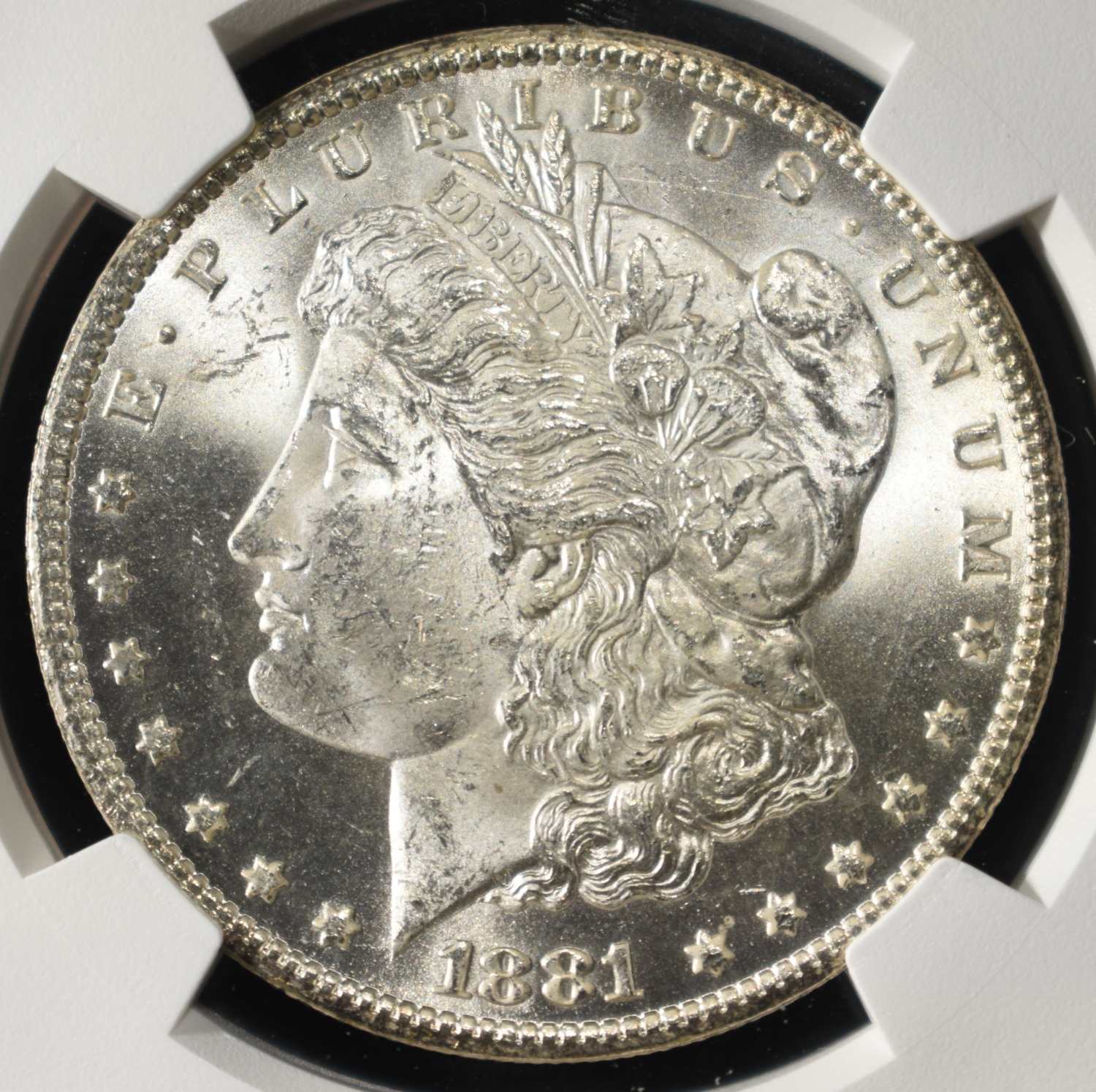 1881-CC MORGAN DOLLAR NGC MS-63