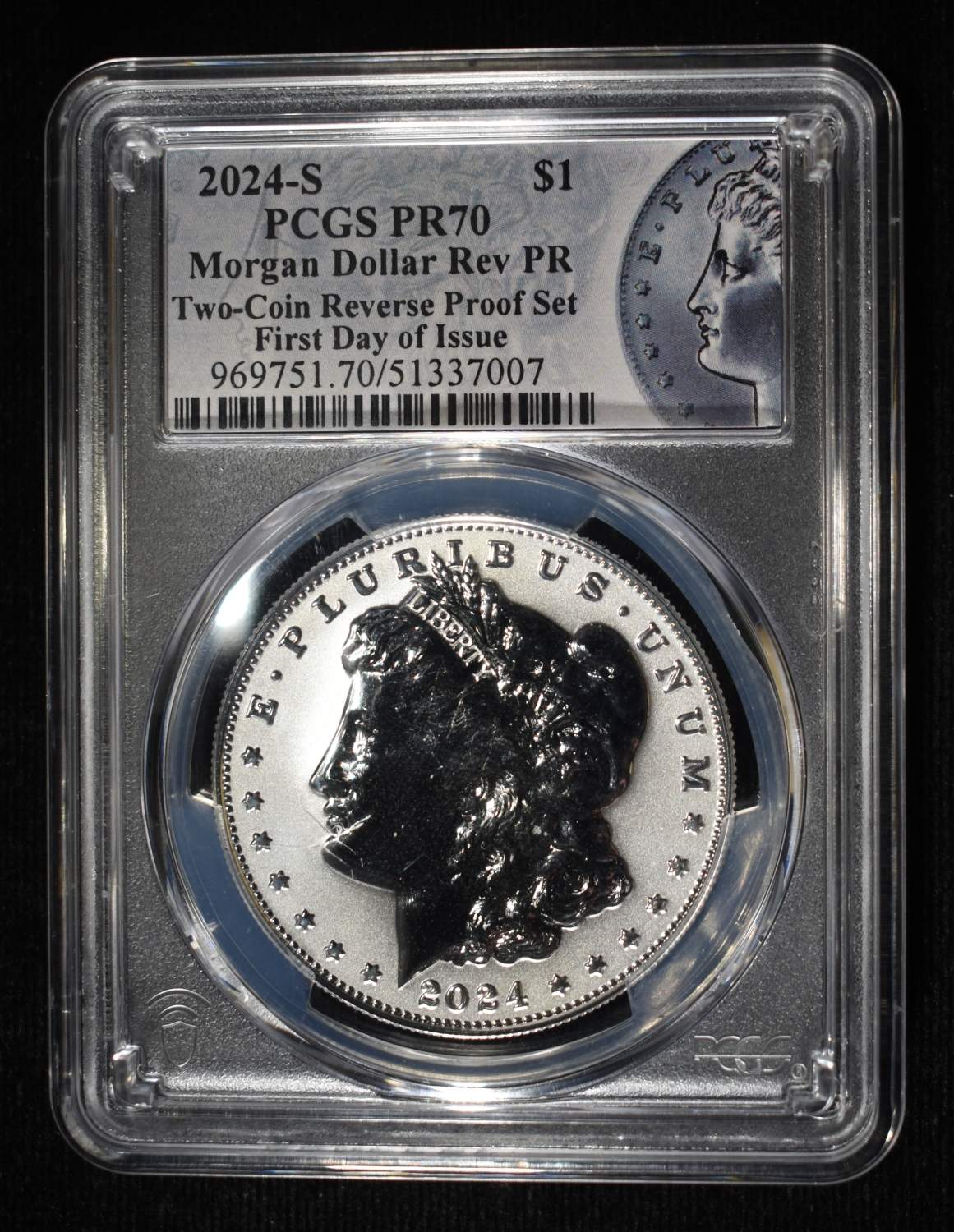 2024-S MORGAN DOLLAR REV PR PCGS PR70 FDI