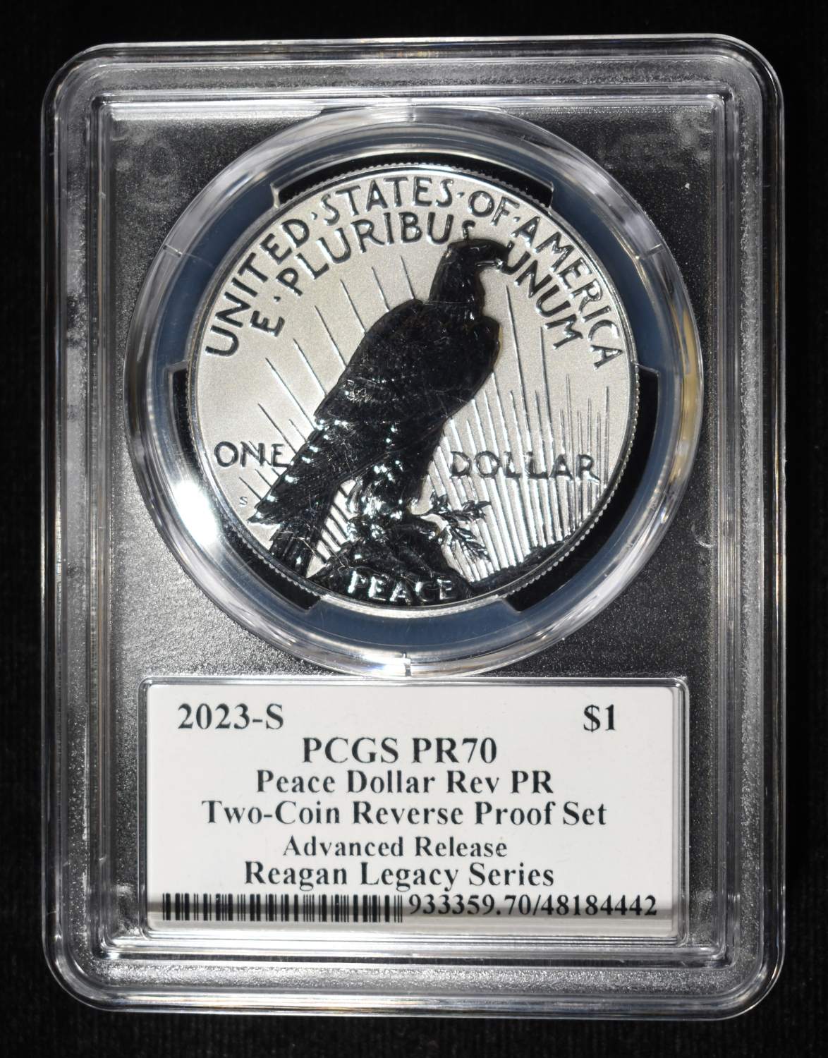 2023-S PEACE DOLLAR REV PROOF PCGS PR-70