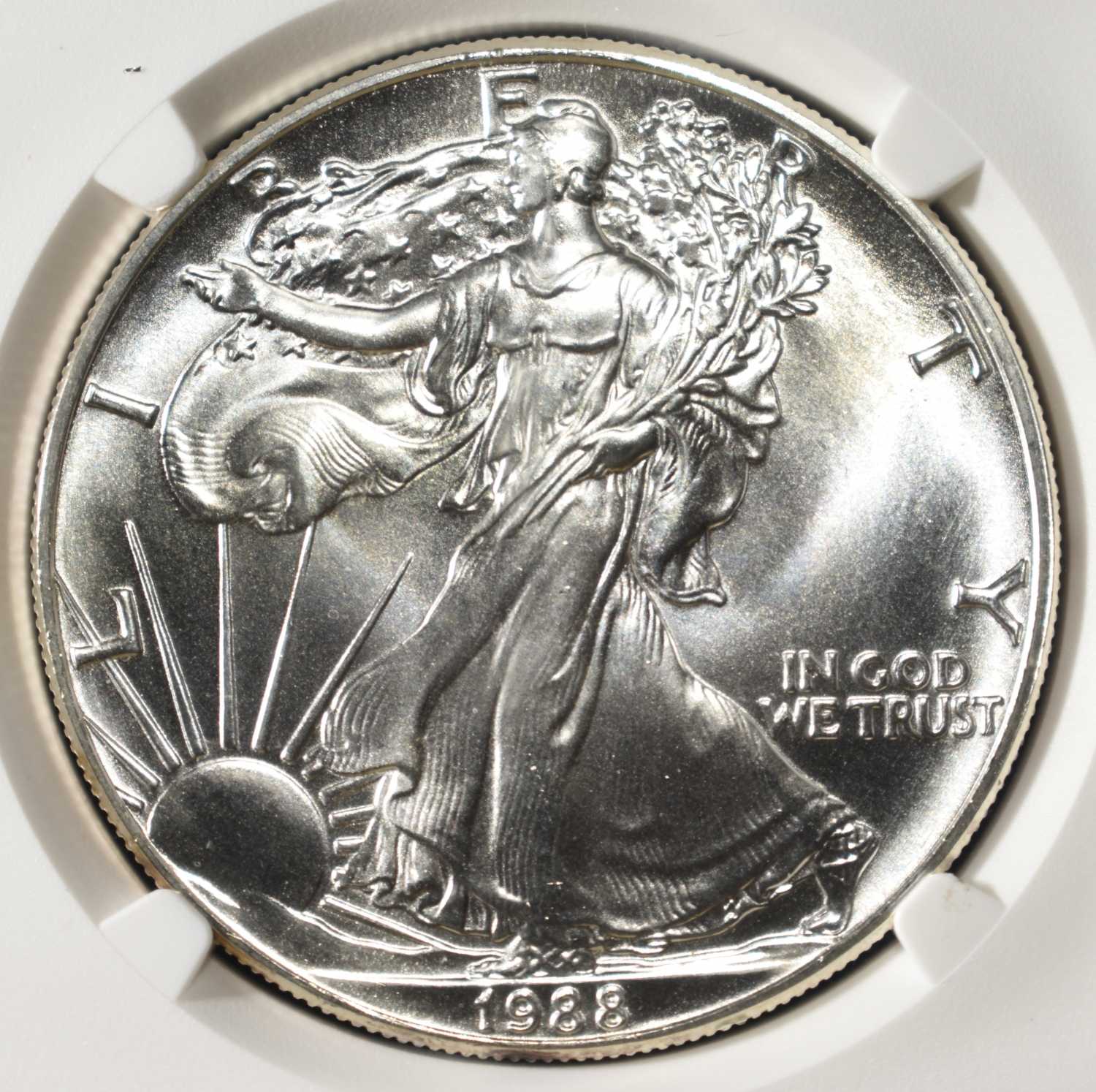 1988 AMERICAN SILVER EAGLE NGC MS69
