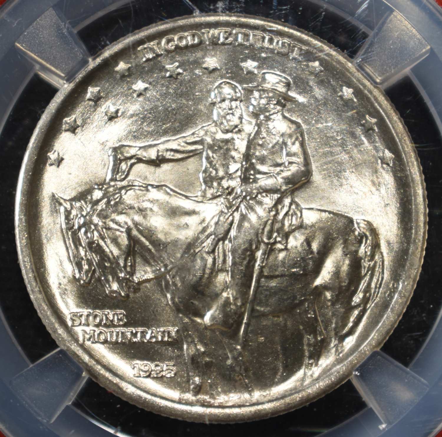 1925 STONE MOUNTAIN COMMEM HALF NGC MS-65