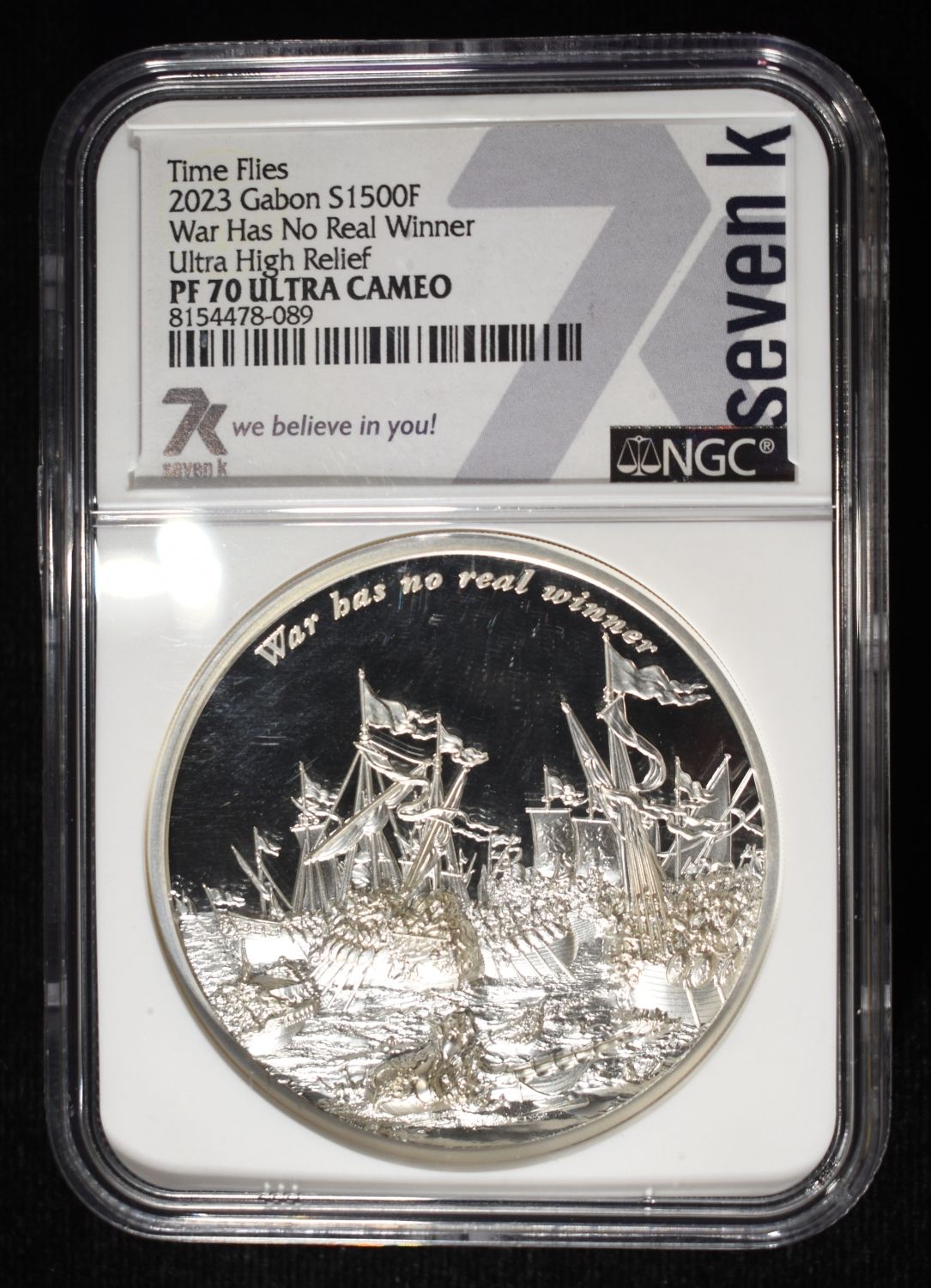 2023 GABON TIME FLIES NGC PF-70 ULTRA CAMEO