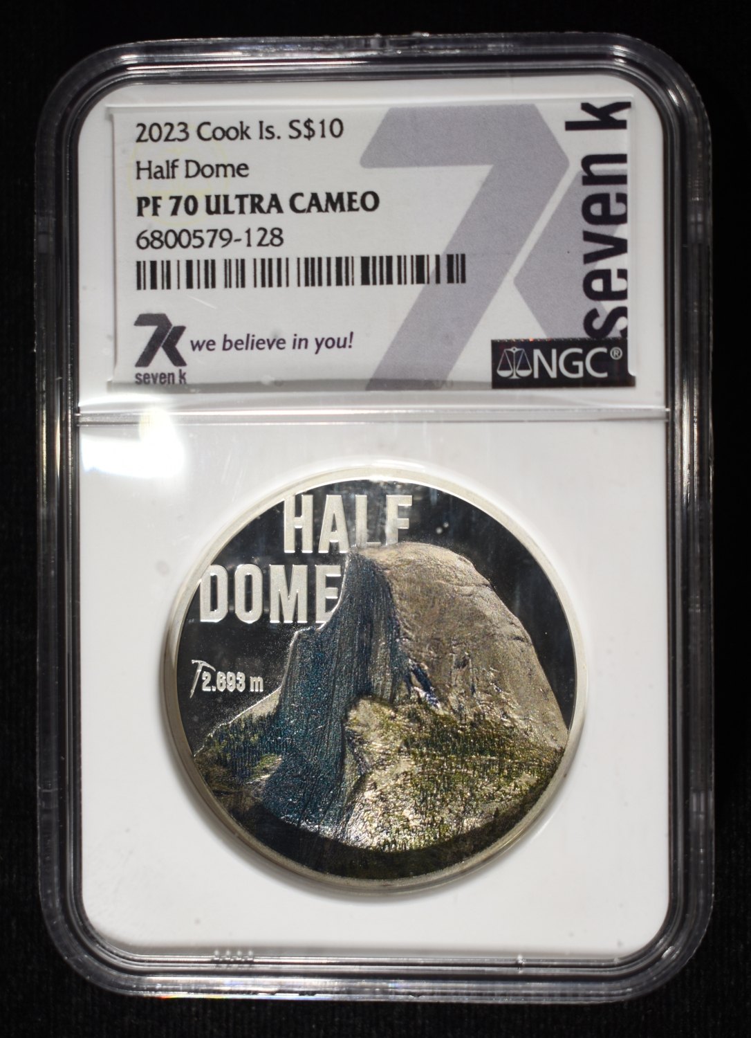 2023 COOK ISLANDS HALF DOME NGC PF-70 ULTRA CAM