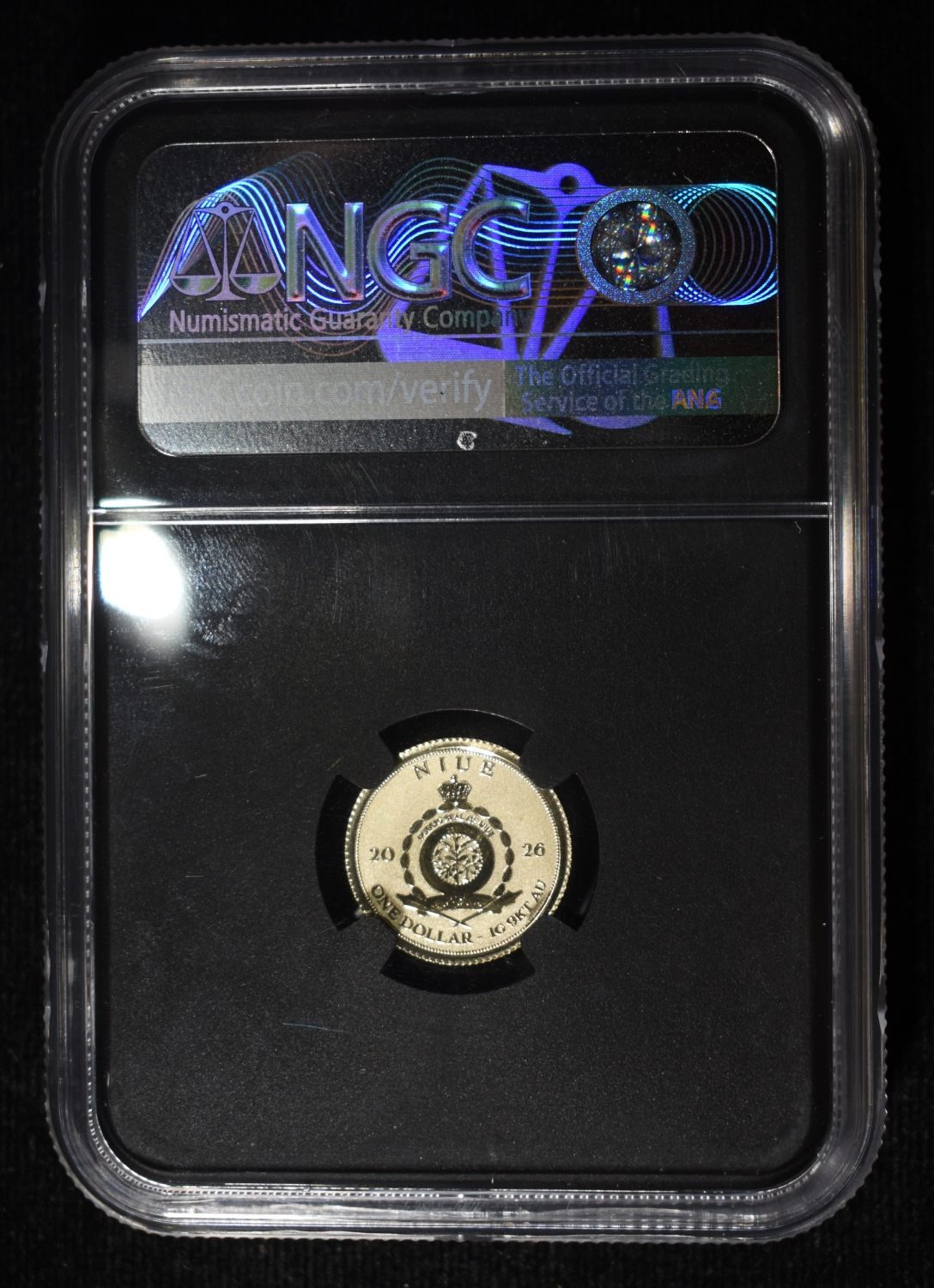 2026 NIUE G$1 ZOMBIE BEER 9KT AU REVERSE PF70 NGC