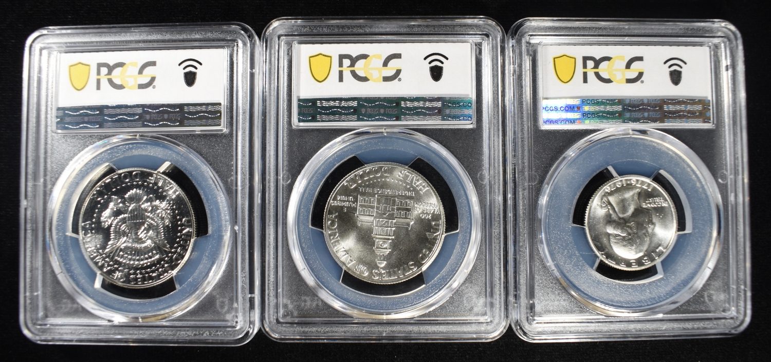 (3) PCGS GRADED COINS
