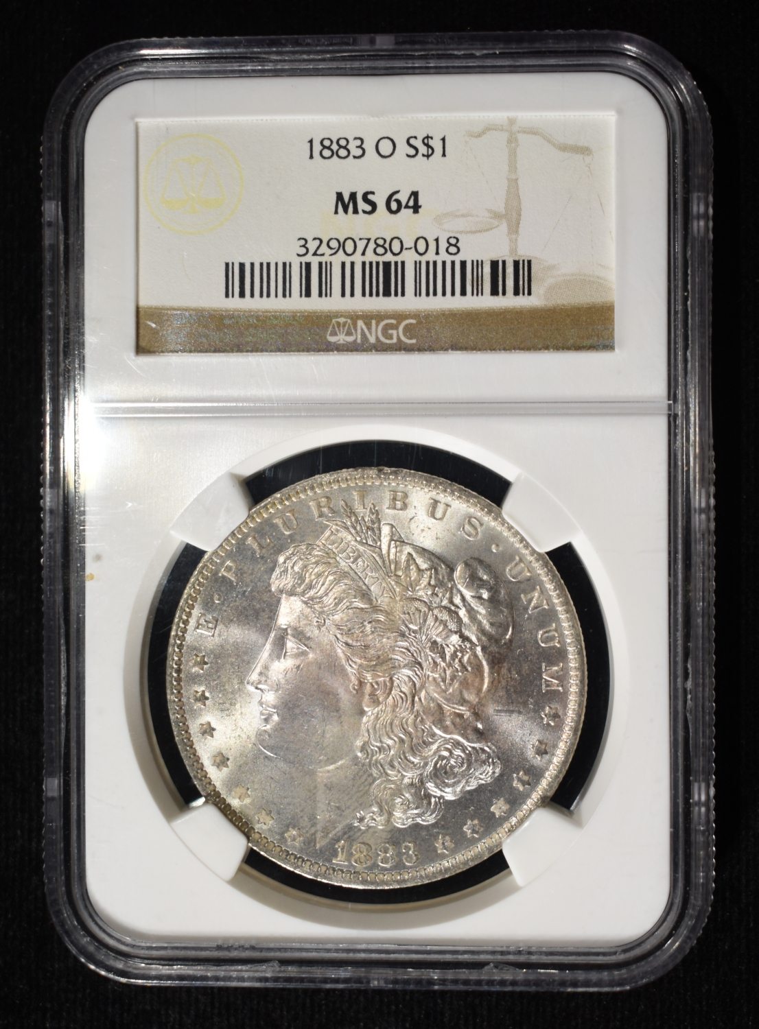 1883-O MORGAN DOLLAR NGC MS-64