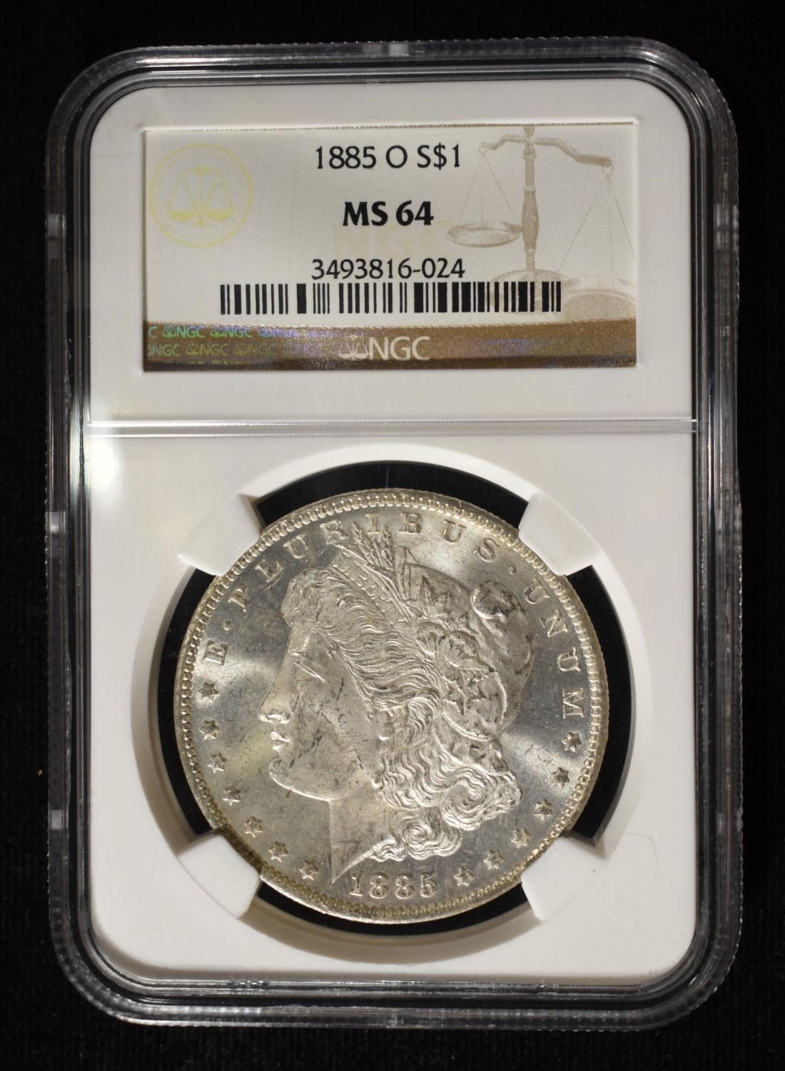 1885-O MORGAN DOLLAR NGC MS-64