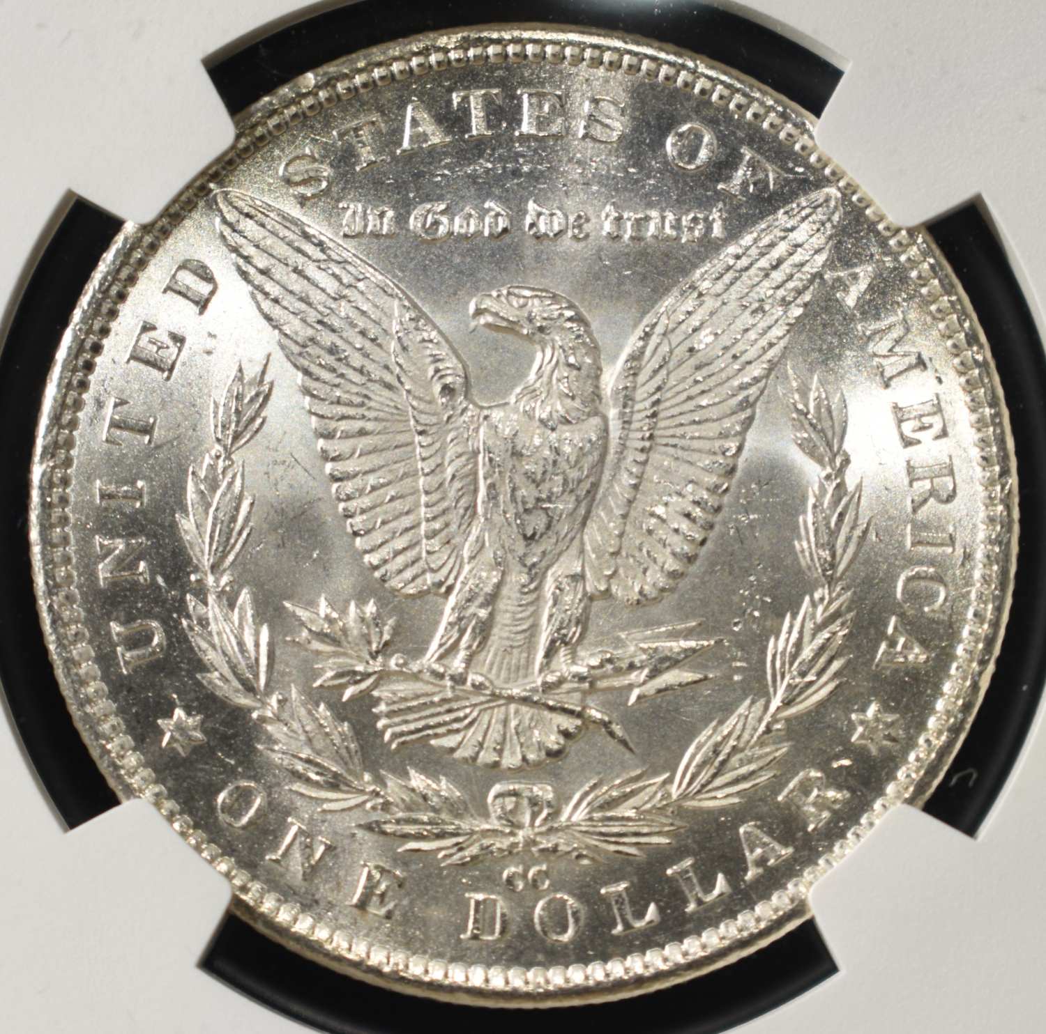 1891-CC SPITTING EAGLE MORGAN DOLLAR NGC MS-61
