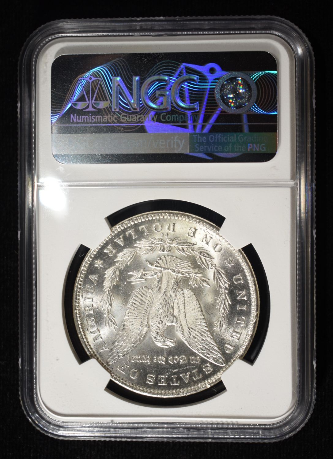 1891-CC SPITTING EAGLE MORGAN DOLLAR NGC MS-61