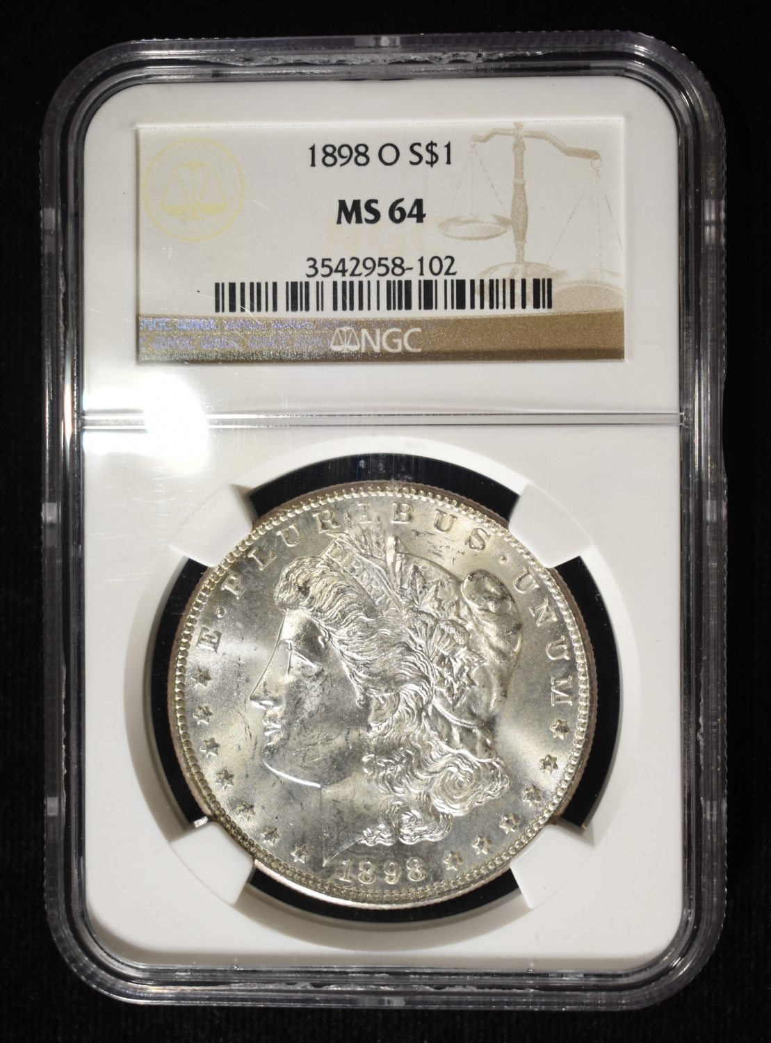 1898-O MORGAN DOLLAR NGC MS-64