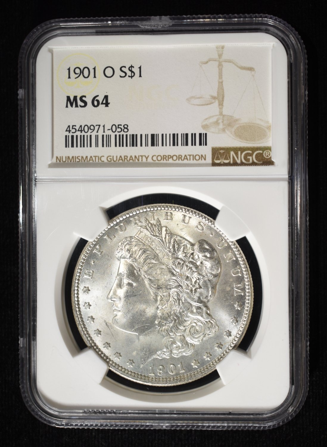 1901-O MORGAN DOLLAR NGC MS-64