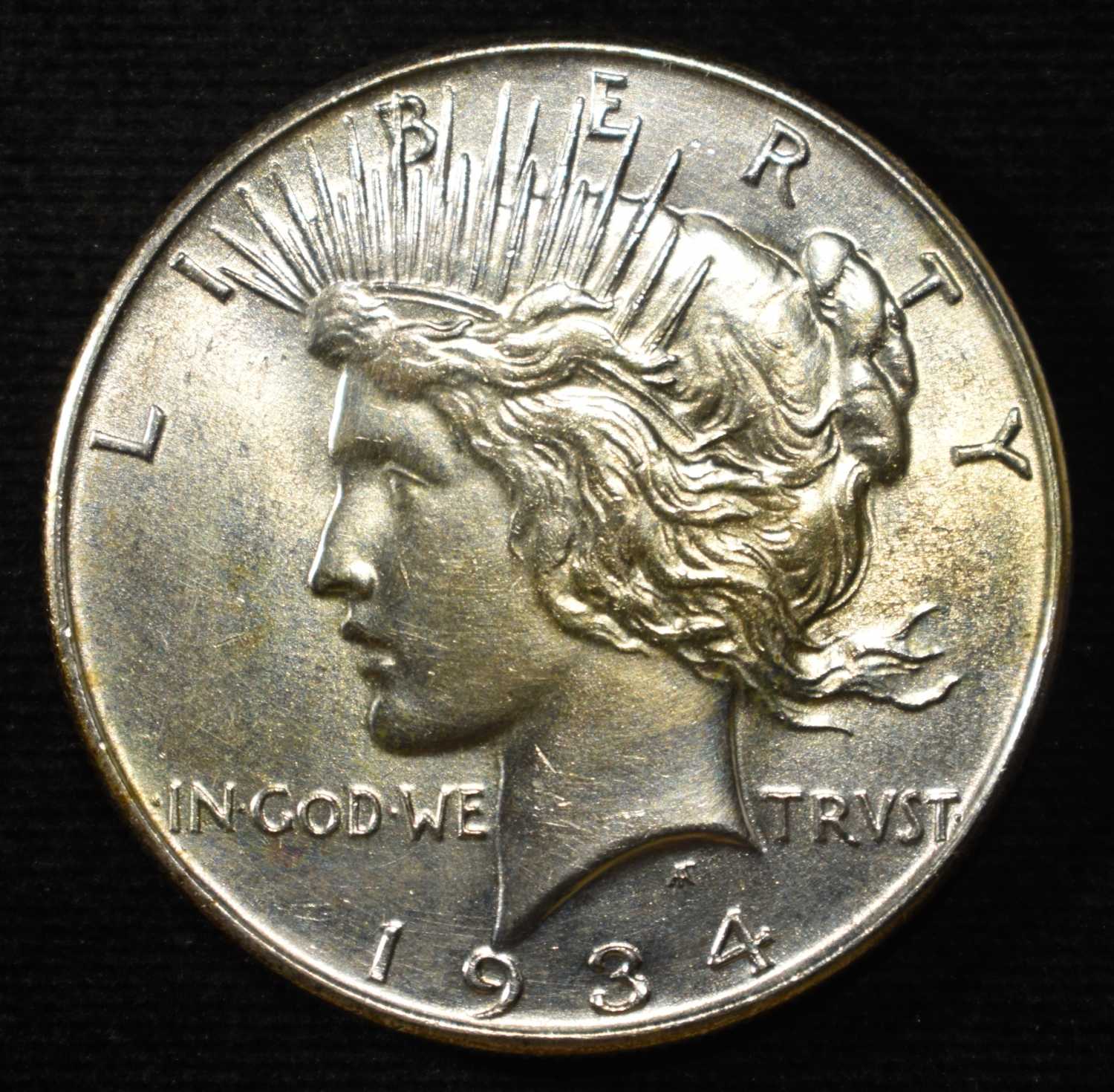 1934 PEACE DOLLAR BU