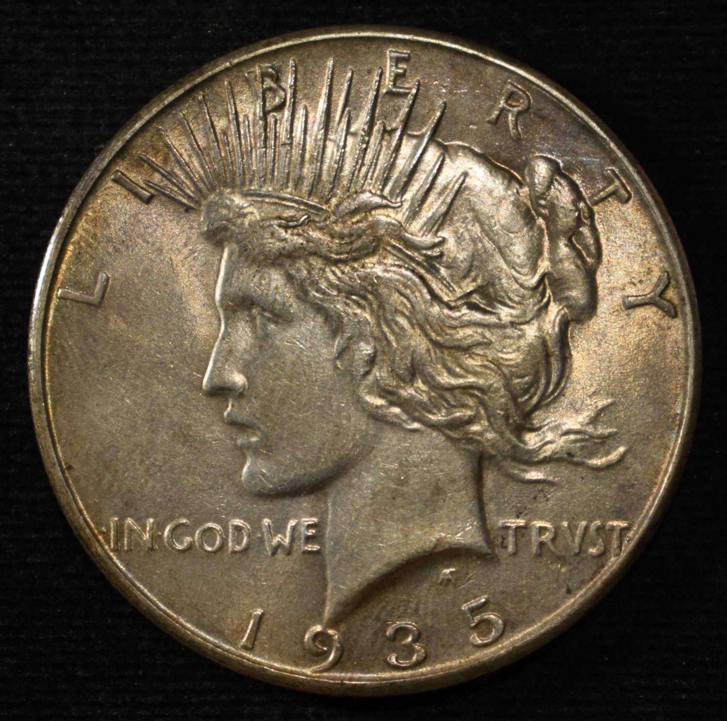 1935 PEACE DOLLAR AU/BU