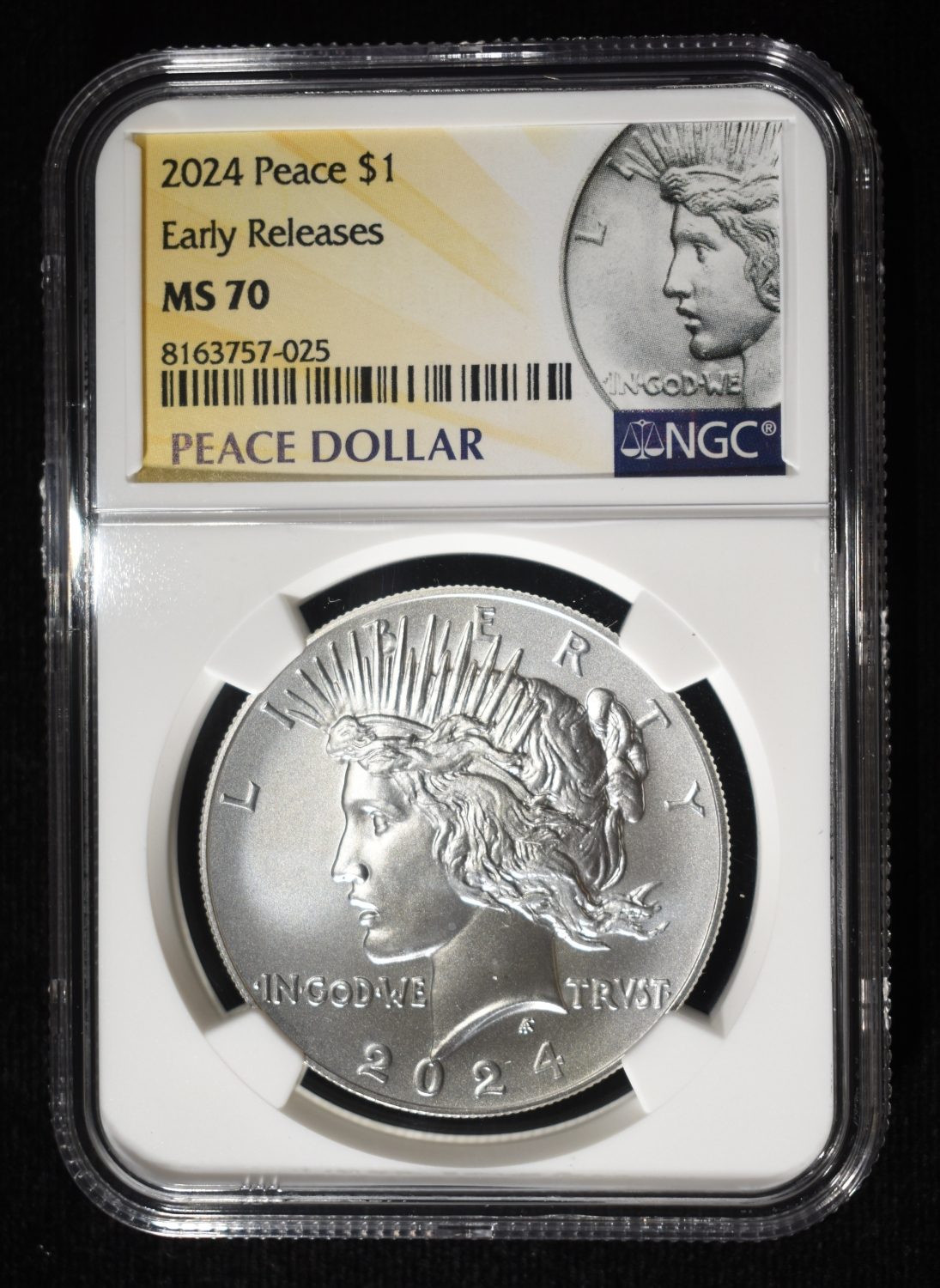 2024 PEACE DOLLAR NGC MS70 EARLY RELEASES