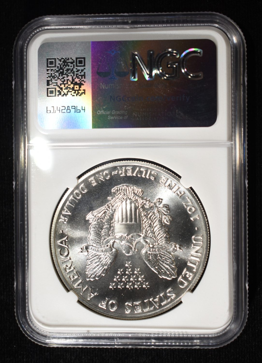 1989 AMERICAN SILVER EAGLE NGC MS69