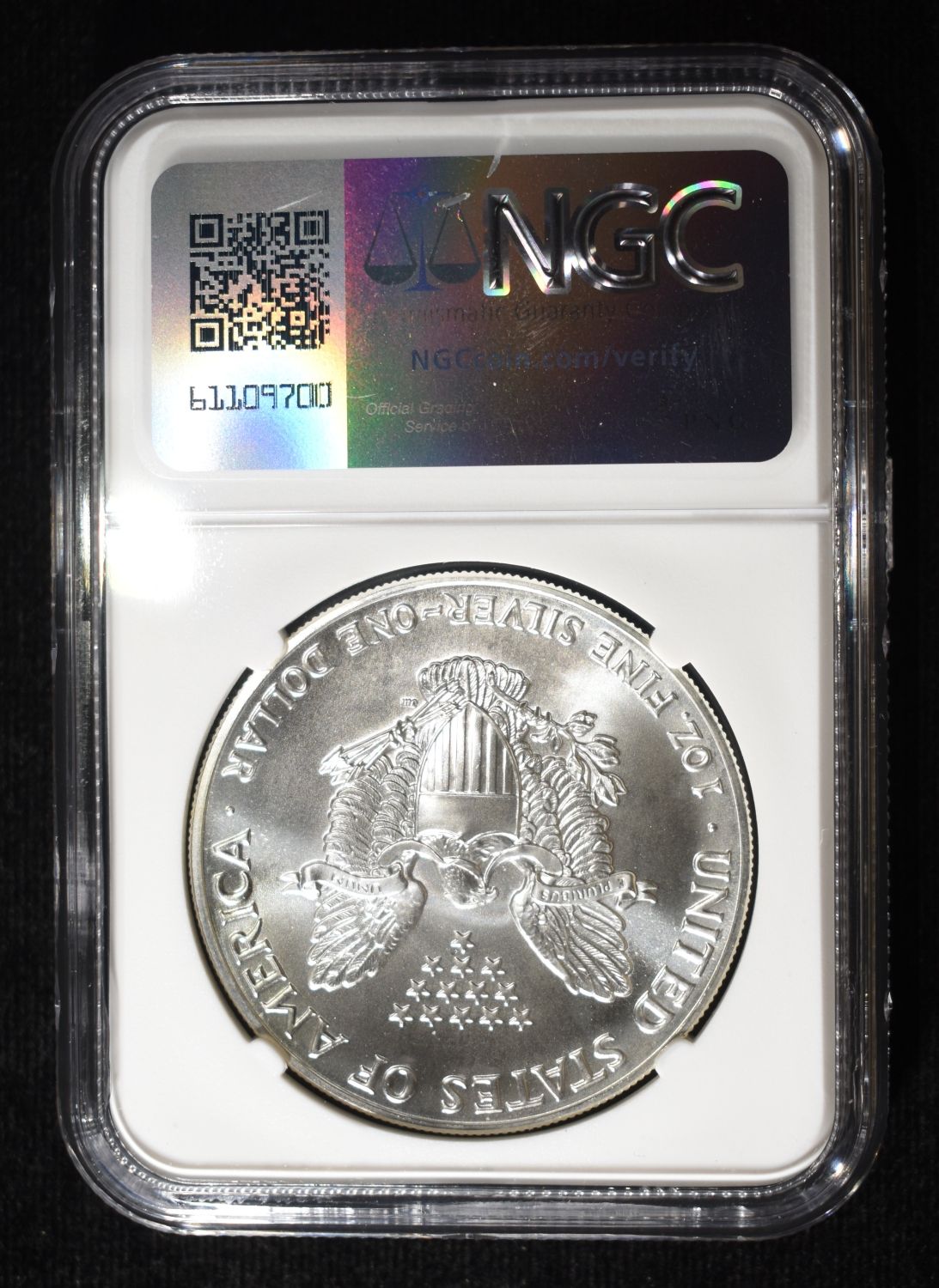 1990 AMERICAN SILVER EAGLE NGC MS69