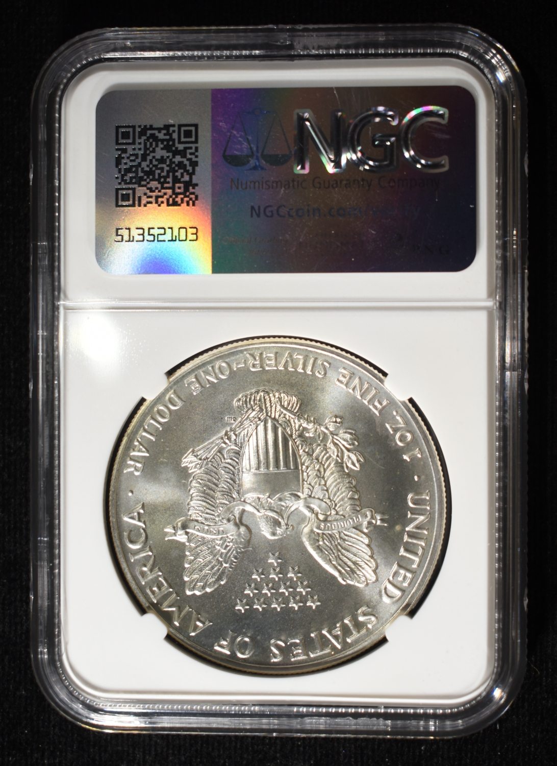 1992 AMERICAN SILVER EAGLE NGC MS69