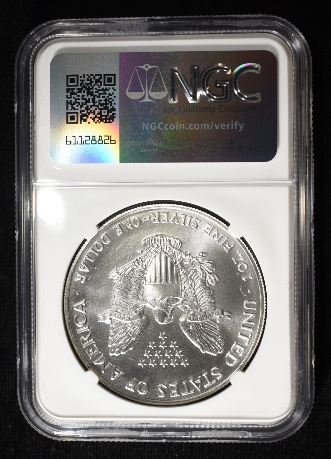 1993 AMERICAN SILVER EAGLE NGC MS69