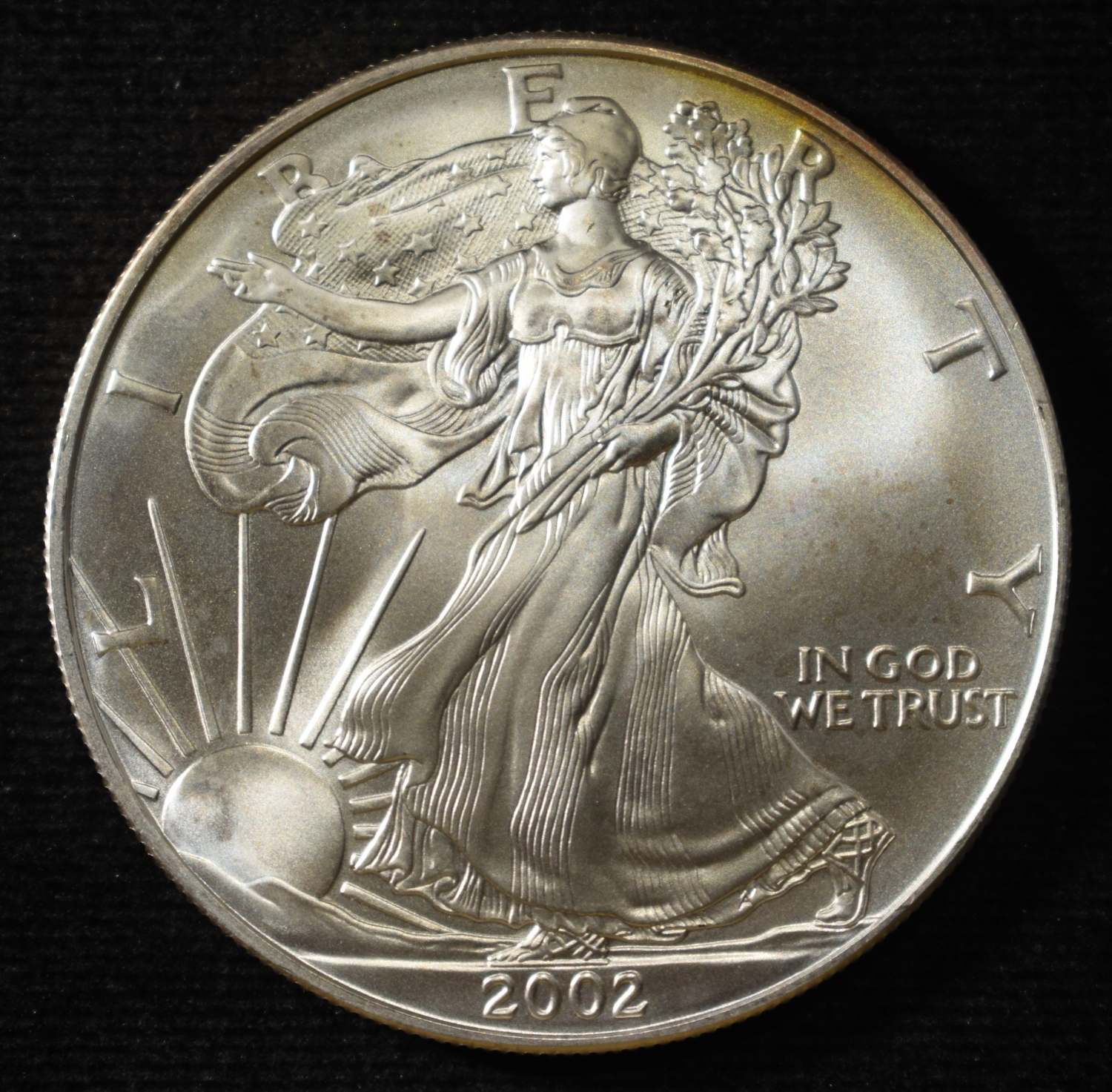 2002 AMERICAN SILVER EAGLE