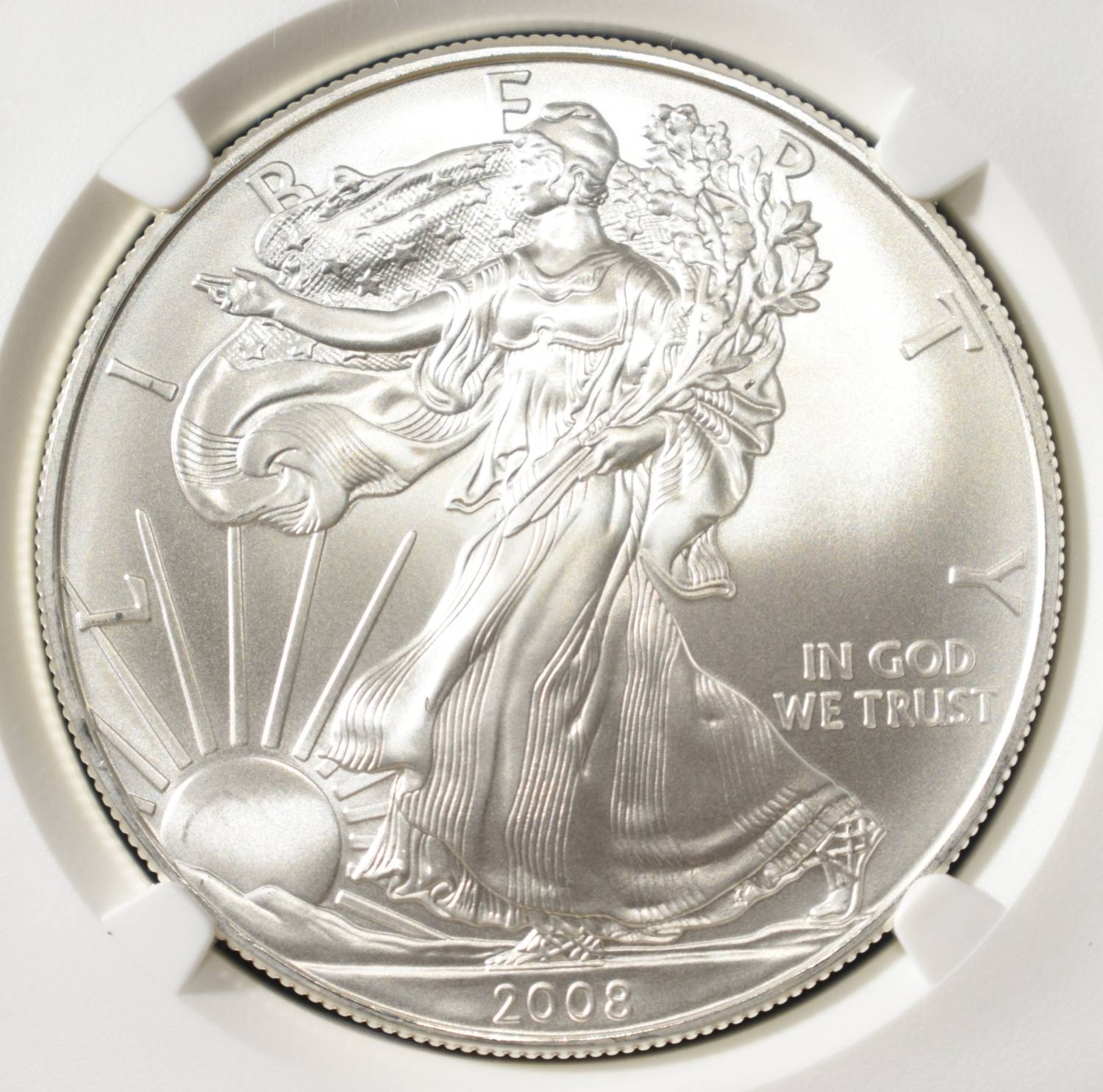 2008 AMERICAN SILVER EAGLE NGC MS69